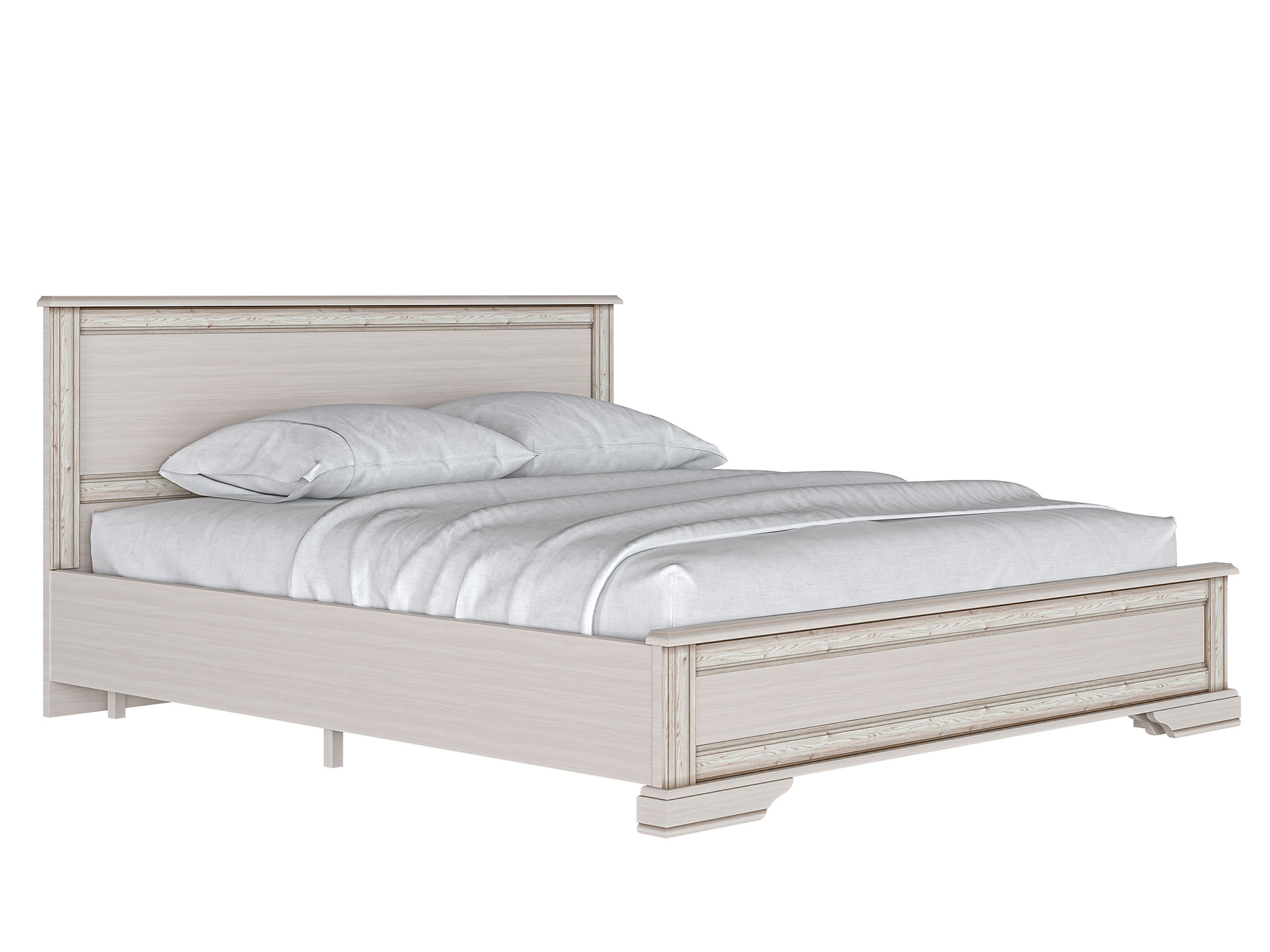 Кровать Stylius (180х200) Белый, МДФ, ЛДСП