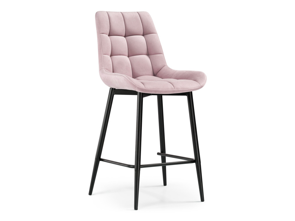 Алст розовый / черный Барный стул Черный, Металл алст розовый белый барный стул белый металл