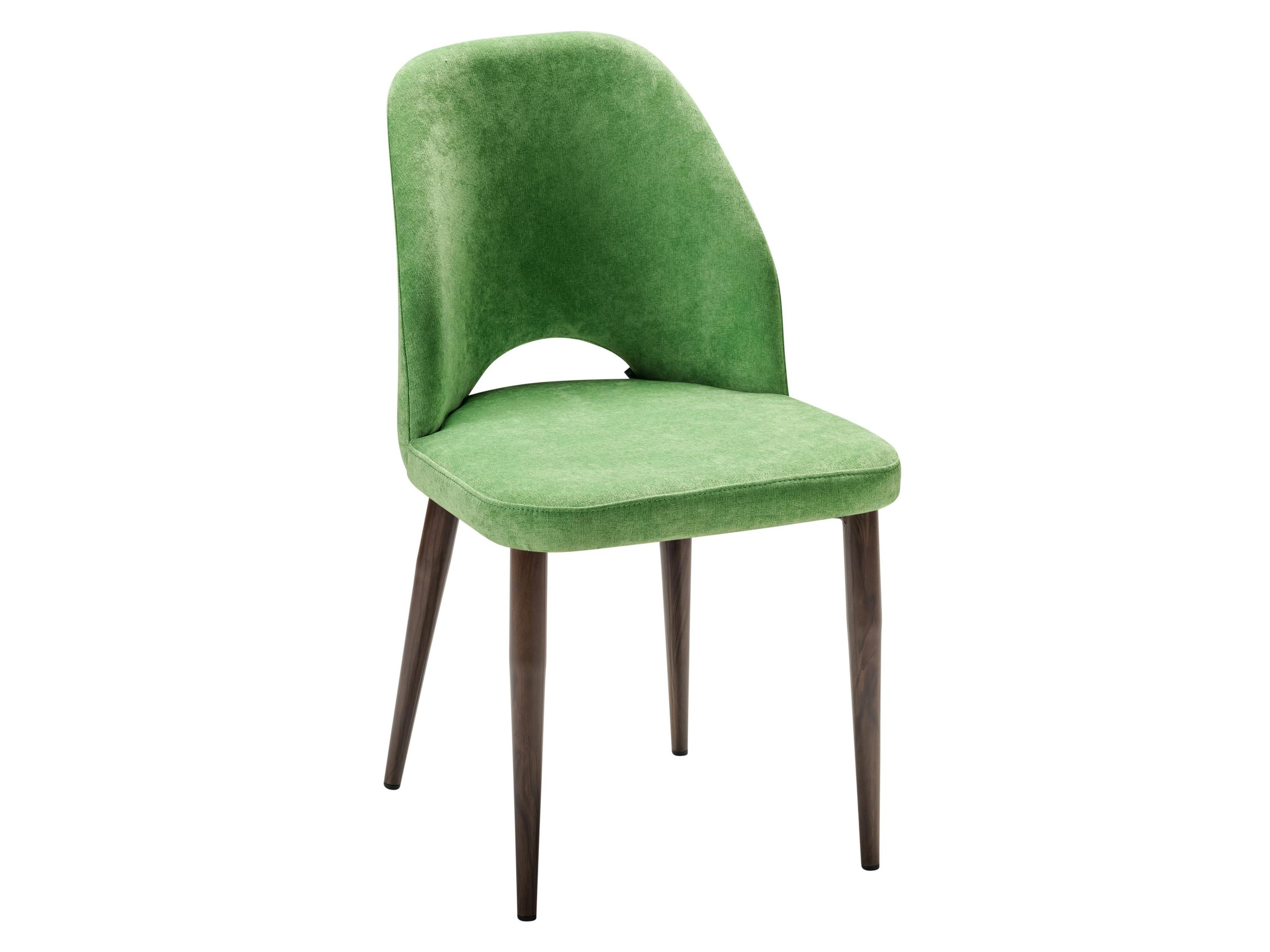 Стул Ledger зеленый/т. орех Зеленый, Металл стул ledger фист эко чёрн зеленый металл