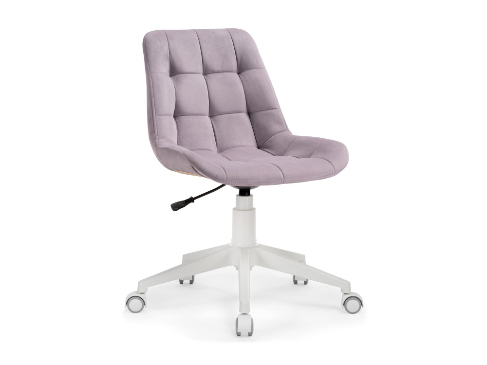 Келми 1 светло-лиловый / белый Стул MebelVia Фиолетовый, Велюр, Пластик келми 1 изумрудный черный стул черный пластик