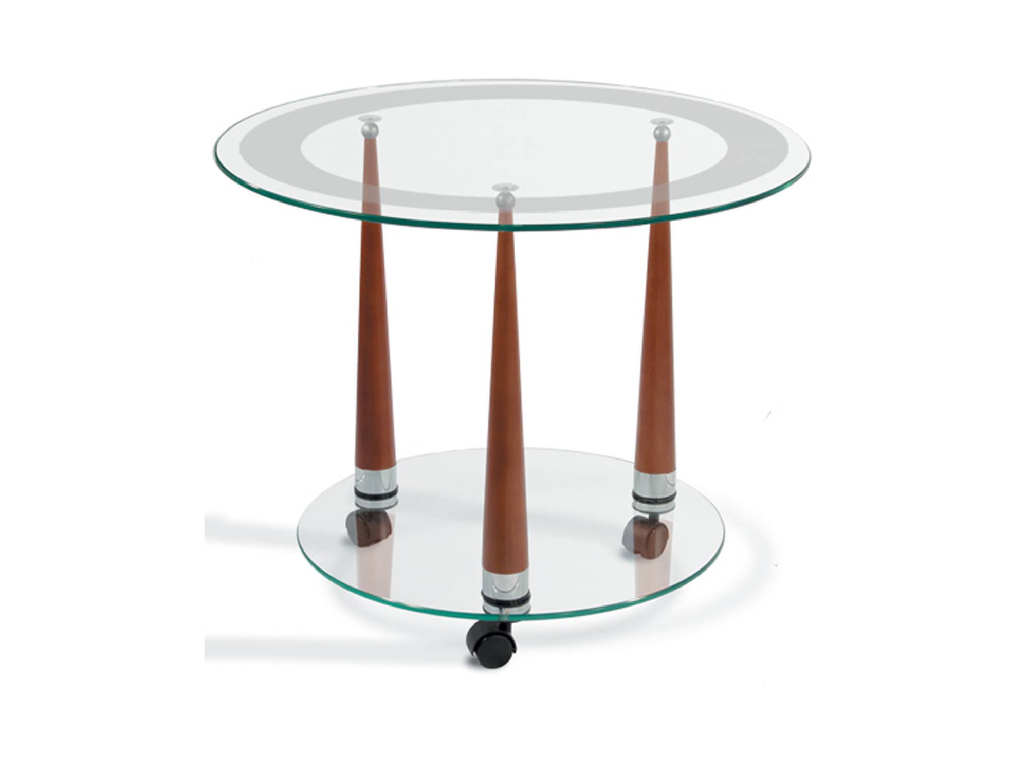Стол журнальный Квартет 13 Средне-коричневый, Массив, Стекло стеклянный кофейный столик мебелик квартет 13 средне коричневый прозрачное стекло