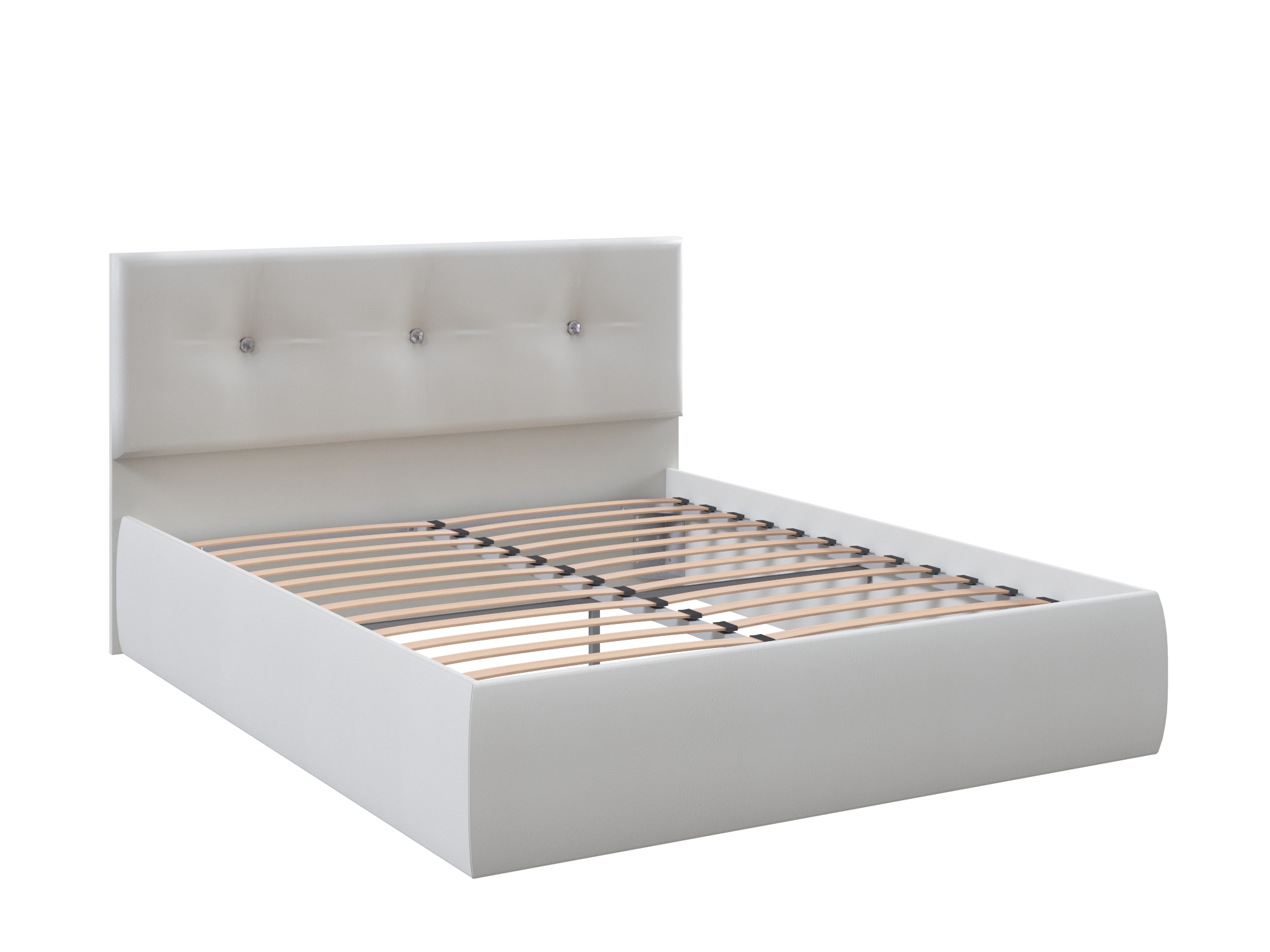 Кровать Хилтон №2 (160х200) Белый, ДСП кровать хилтон 5 160х200 шоколадный дсп