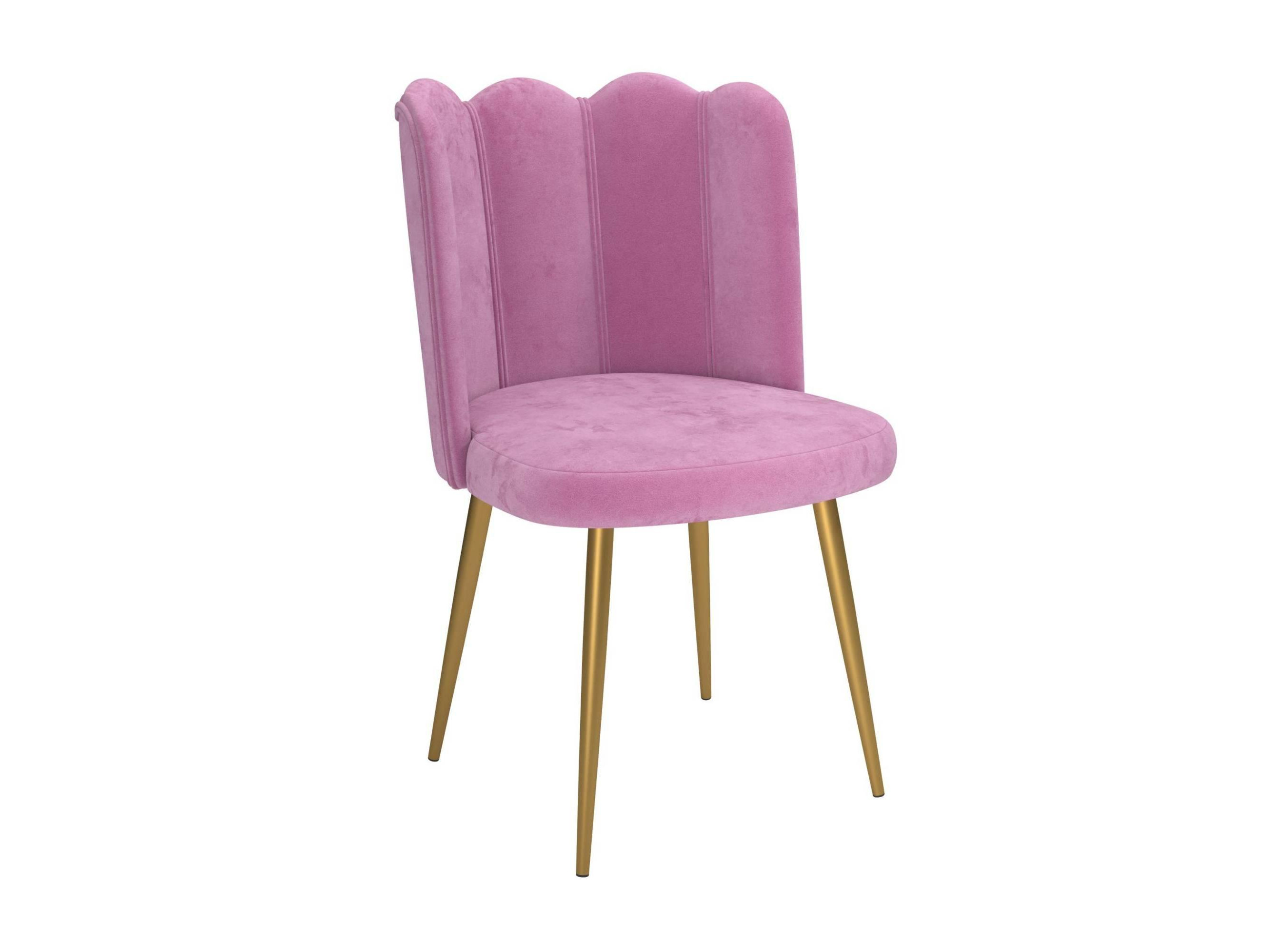 Юта / стул (велюр тенерифе розовый/ металл золотой) Розовый, Металл стул лион велюр розовый розовый