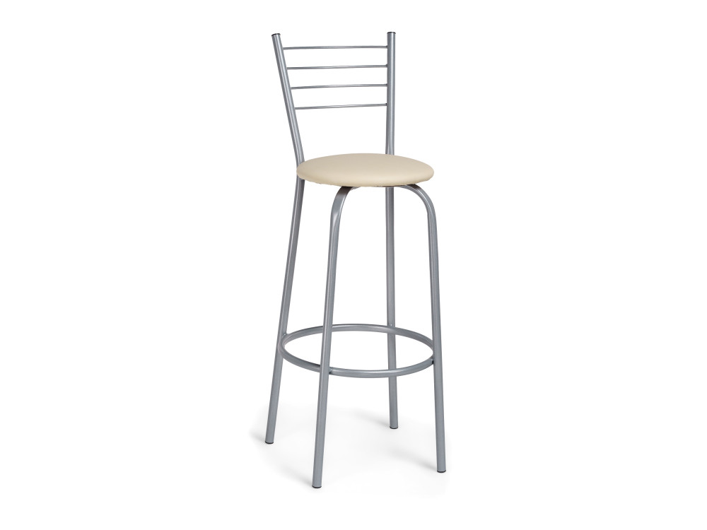 Sadov ваниль в крапинку / светлый мусс Барный стул Серый, Металл клео 5 белый светлый стул mebelvia бежевый ткань металл