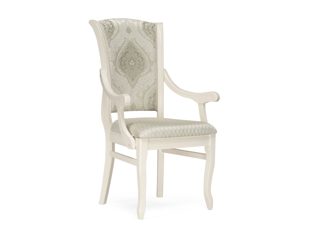 беттино белый бежевый стул деревянный белый массив бука Линет soprano pearl / ромб / бежевый Стул деревянный Белый, Массив бука