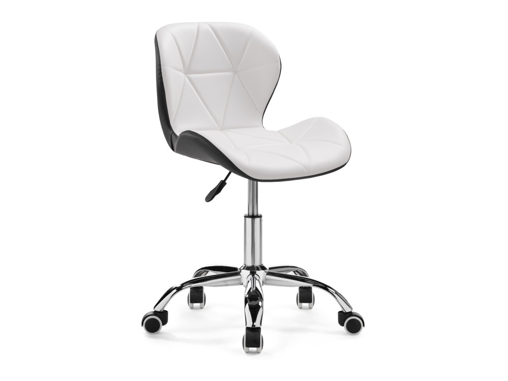 Trizor white / black Стул Черный, белый trizor whitе стул белый хромированный металл