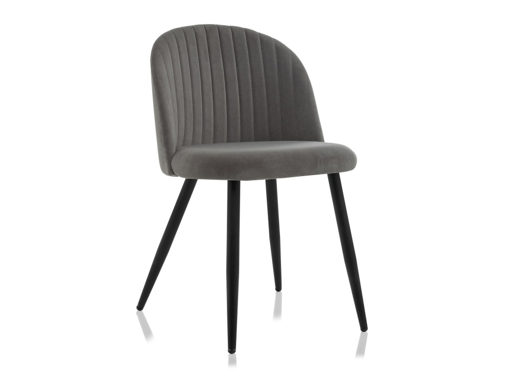 Gabi 1 dark gray / black Стул Черный, Окрашенный металл gabi 1 gray black стул черный окрашенный металл