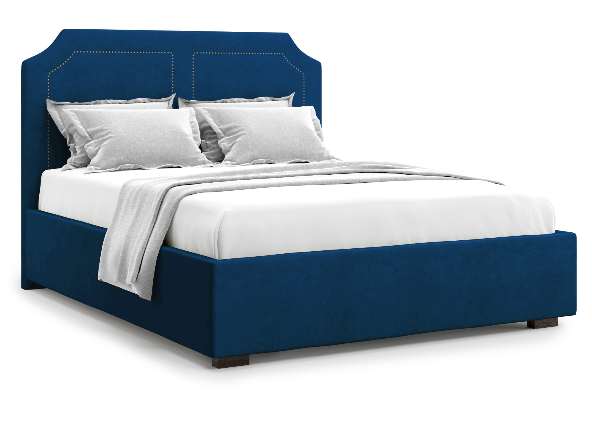 кровать lago без пм 160х200 синий дсп Кровать с ПМ Lago (160х200) Синий, ДСП