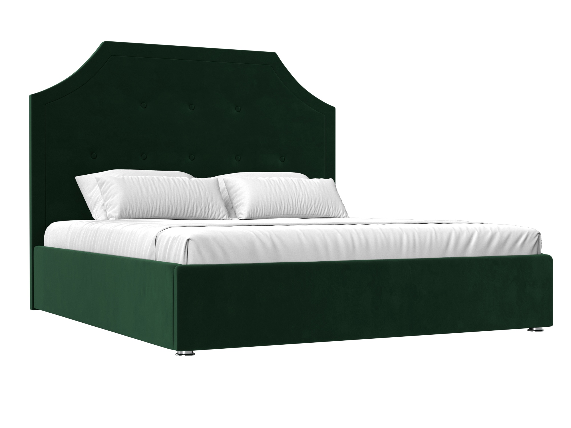 Кровать Кантри (160х200) Зеленый, ЛДСП