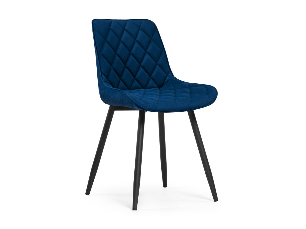 Баодин велюр синий / черный Стул Черный, Окрашенный металл честер черный синий стул черный окрашенный металл