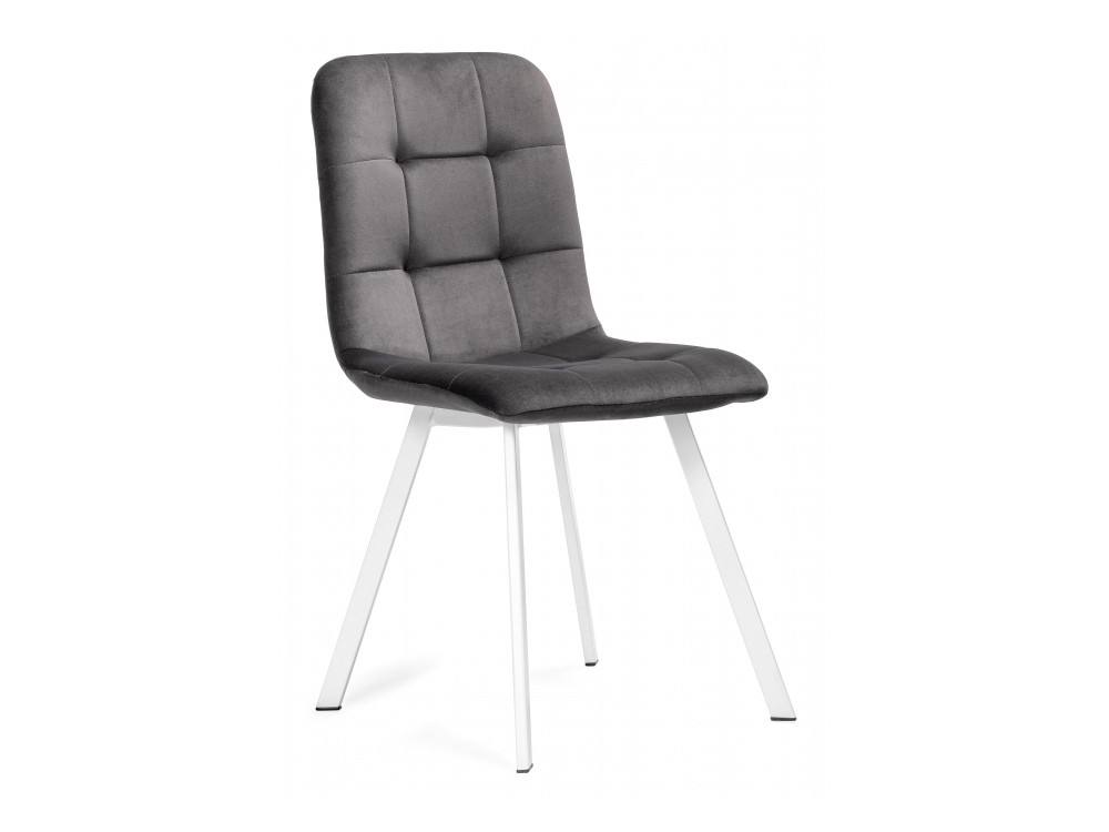 Bruk dark gray / white Стул на металлокаркасе Белый, Металл