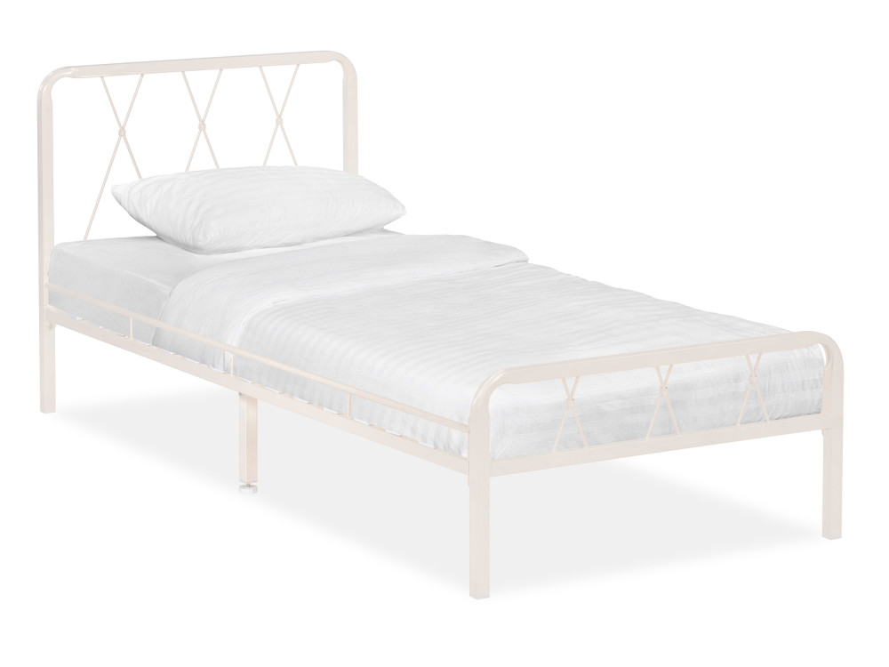 Иоханна 18 90х200 белая Кровать Белый, Металл sofa 90 см х 200 см кровать белый металл