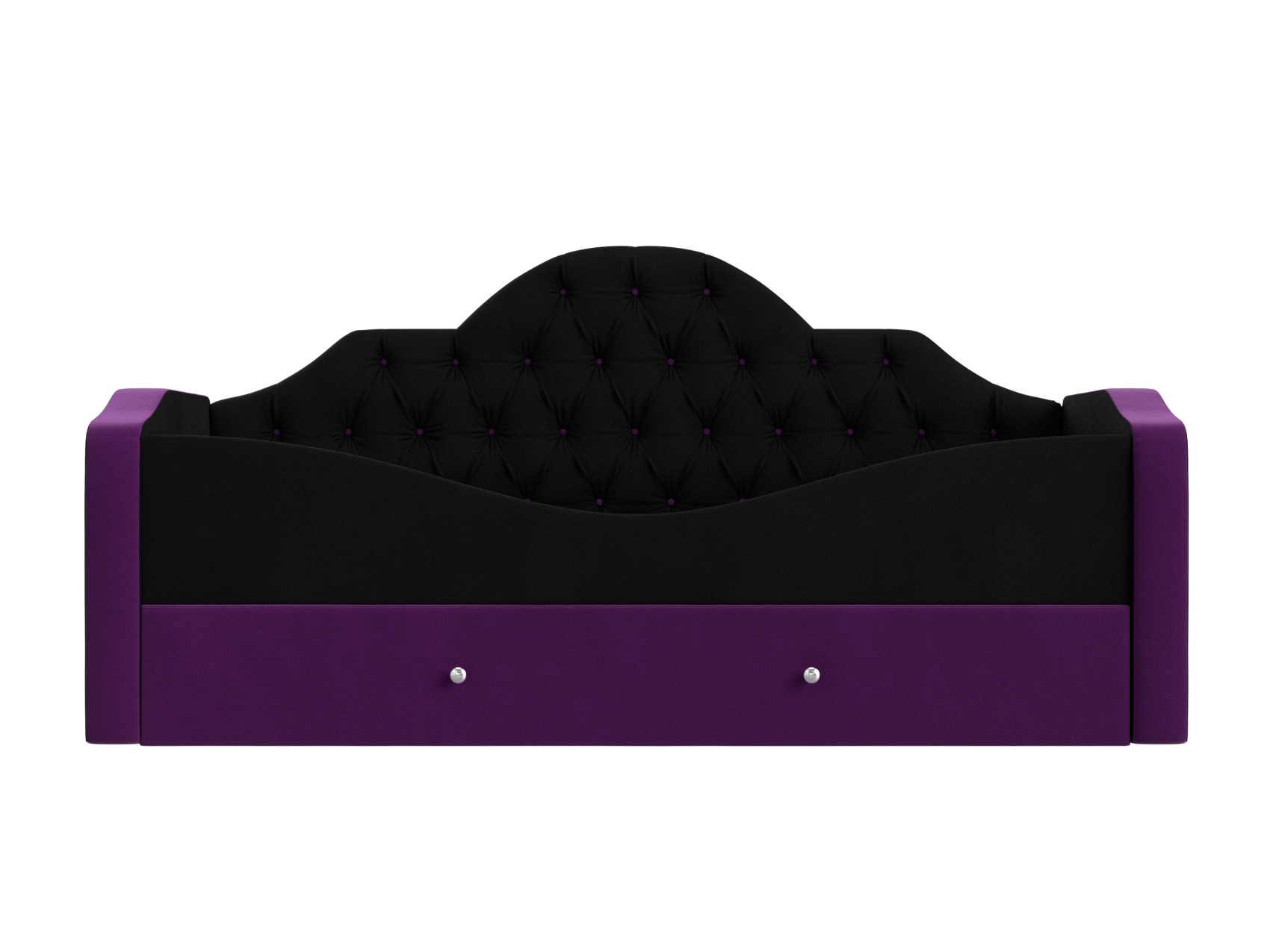 Детская кровать Скаут Черный, Фиолетовый, ЛДСП кровать герда 200 черный микровельвет