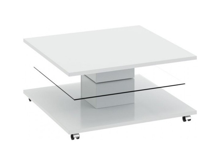 Diamond Стол журнальный тип 1 (Белый глянец) Белый, ЛДСП diamond стол обеденный тип 2 белый муар белый глянец белый лдсп
