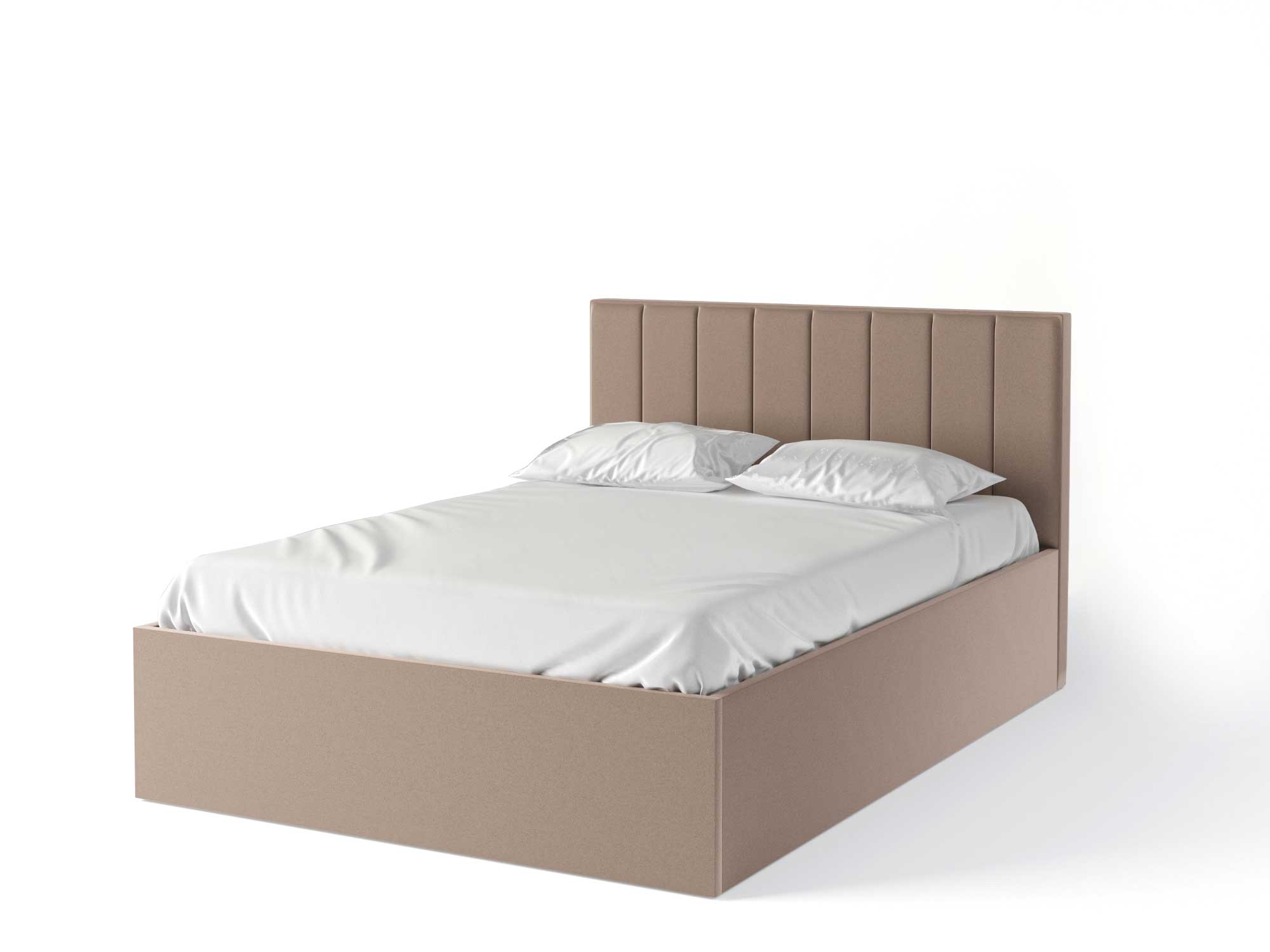 Кровать Аврора (160х200) с ПМ Белый, Массив, ДСП кровать linda 160х200 с пм коричневый массив дсп