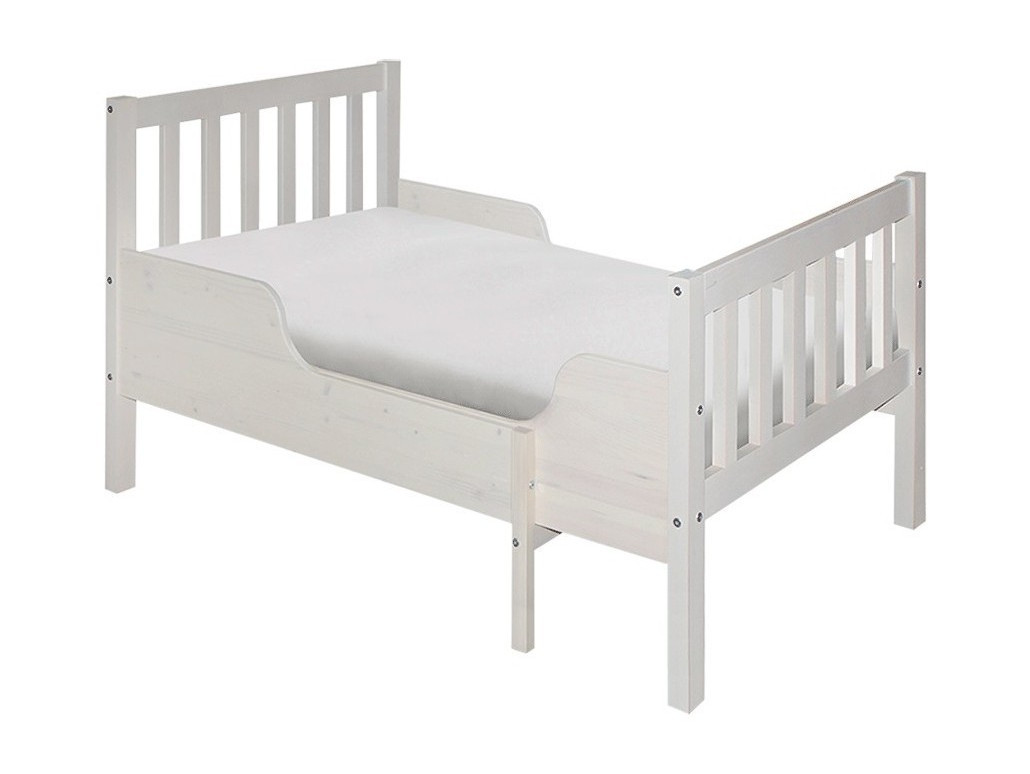Кровать детская раздвижная массив (Боровичи), 90х200 (Выбеленная береза) кастор кровать раздвижная 90х200 белая ru