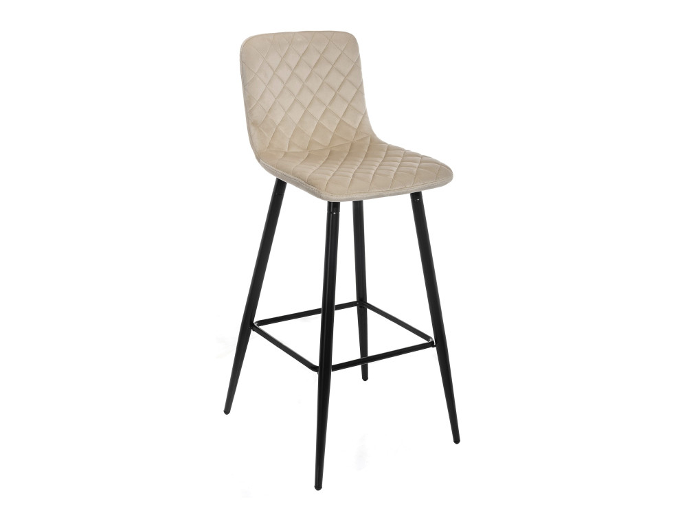 Tarli бежевый Барный стул Черный, Окрашенный металл lilu бежевый стул бежевый окрашенный металл