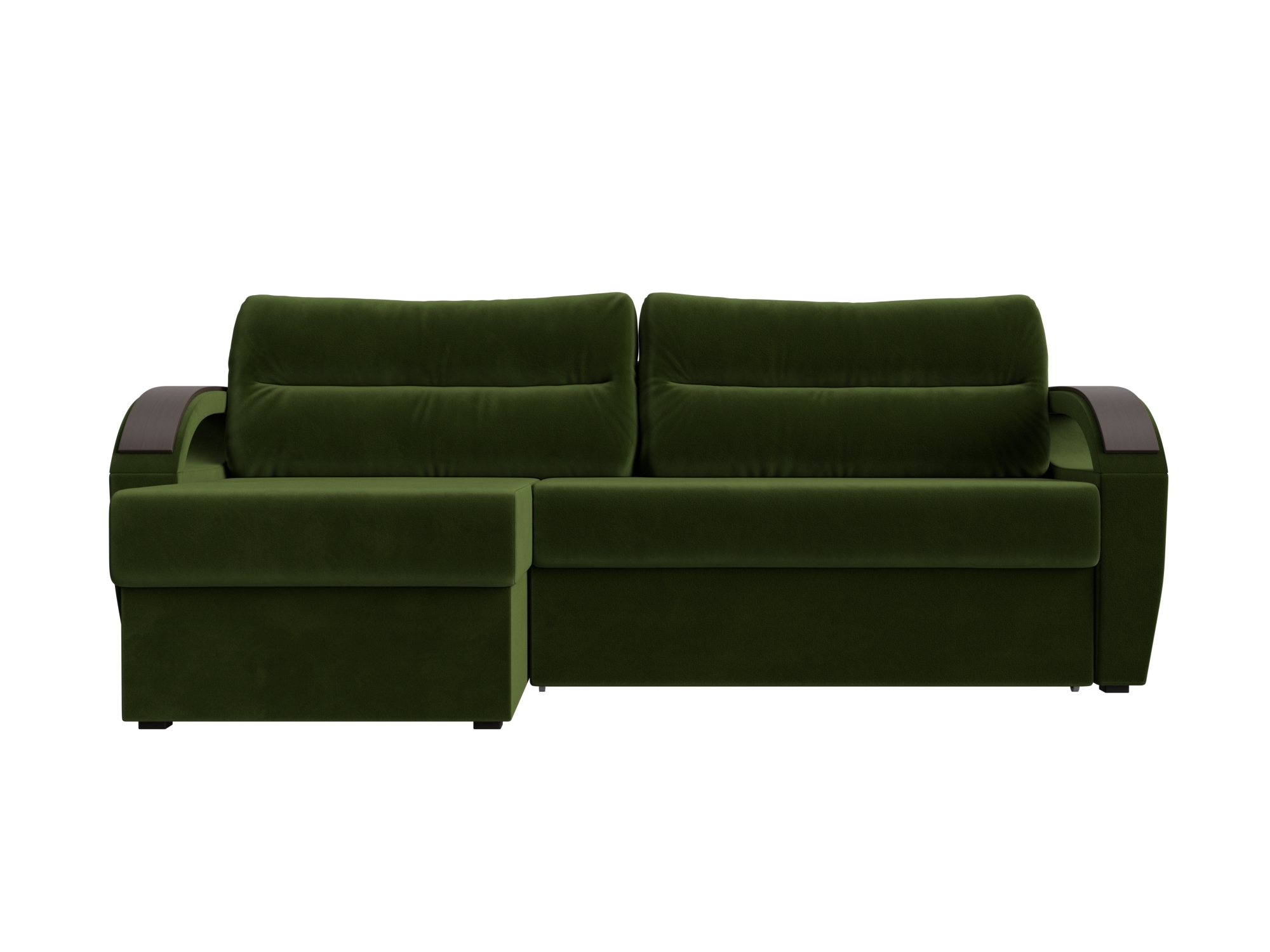Угловой диван Форсайт Левый MebelVia , Зеленый, Микровельвет, ЛДСП диван угловой мебелико сенатор микровельвет зеленый левый