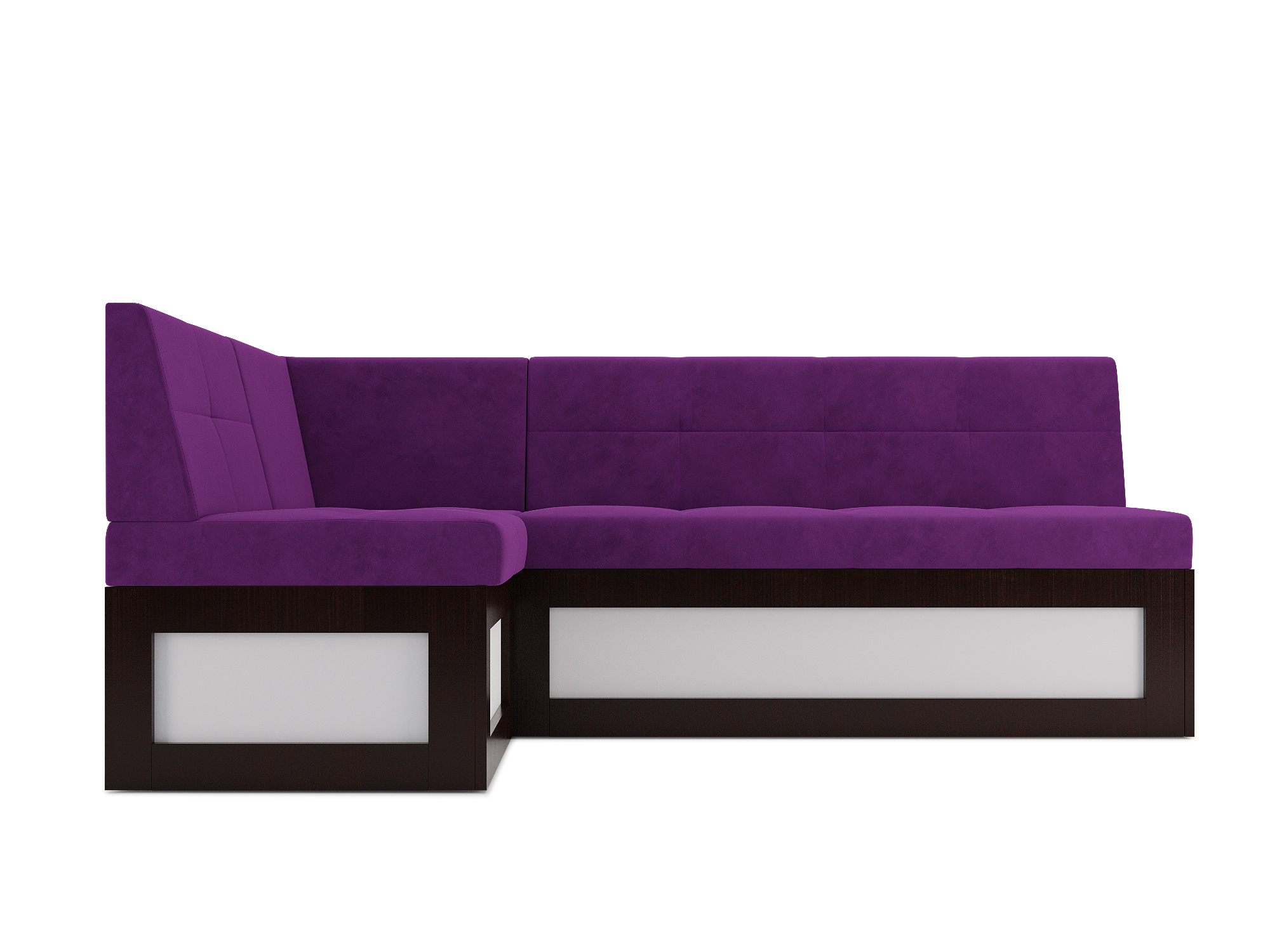 Кухонный угловой диван Нотис Левый (98х170) , Белый, ЛДСП, Брус сосны диван угловой мадрид левый mebelvia фиолетовый микровелюр лдсп брус сосны фанера