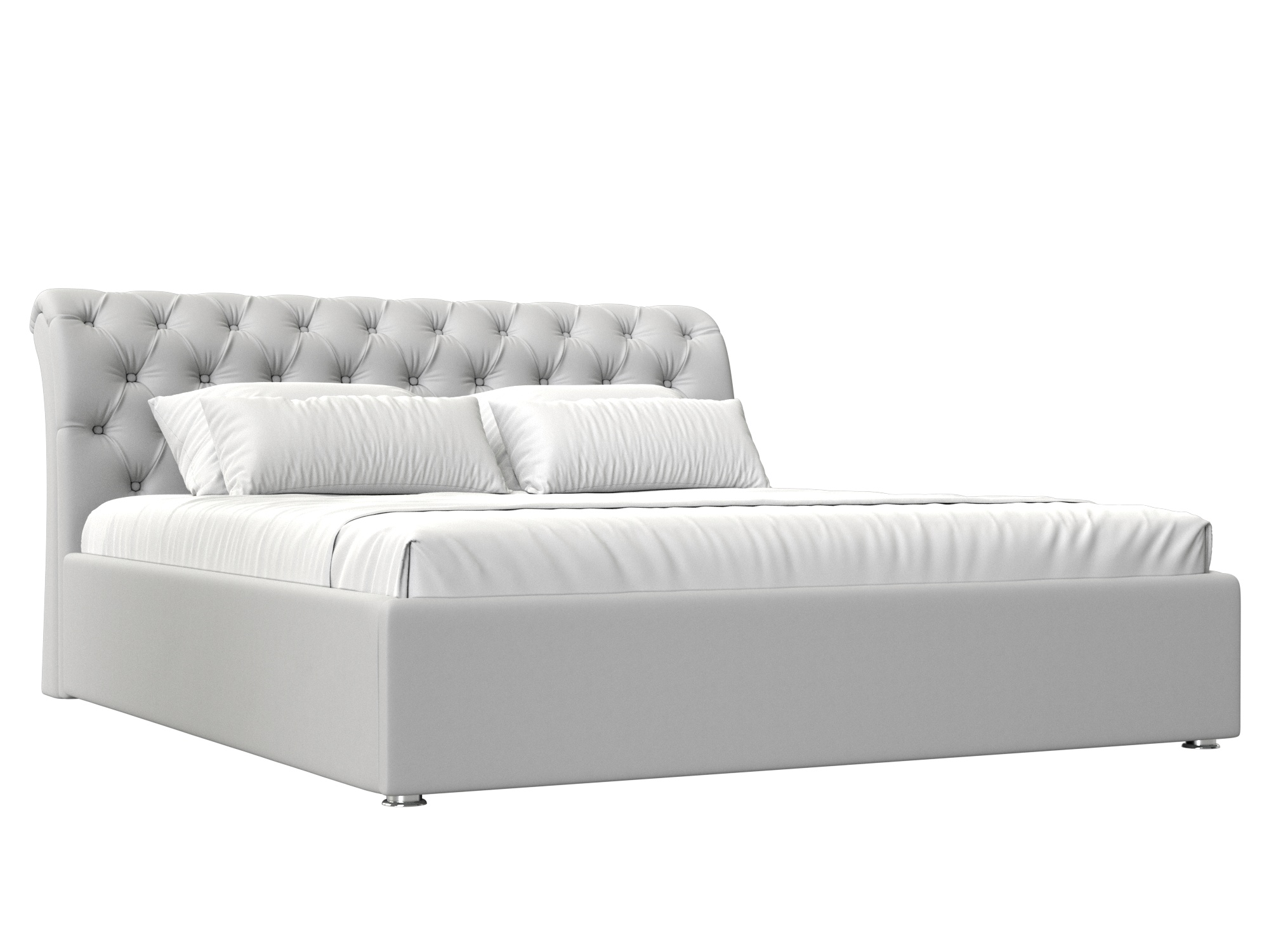 Кровать Сицилия (160х200) Белый, ЛДСП кровать агата 160х200 белый лдсп
