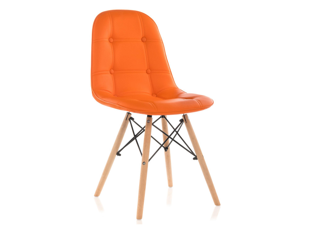 Kvadro оранжевый Стул деревянный Оранжевый, Металл, Массив бука kvadro серый стул деревянный оранжевый массив бука