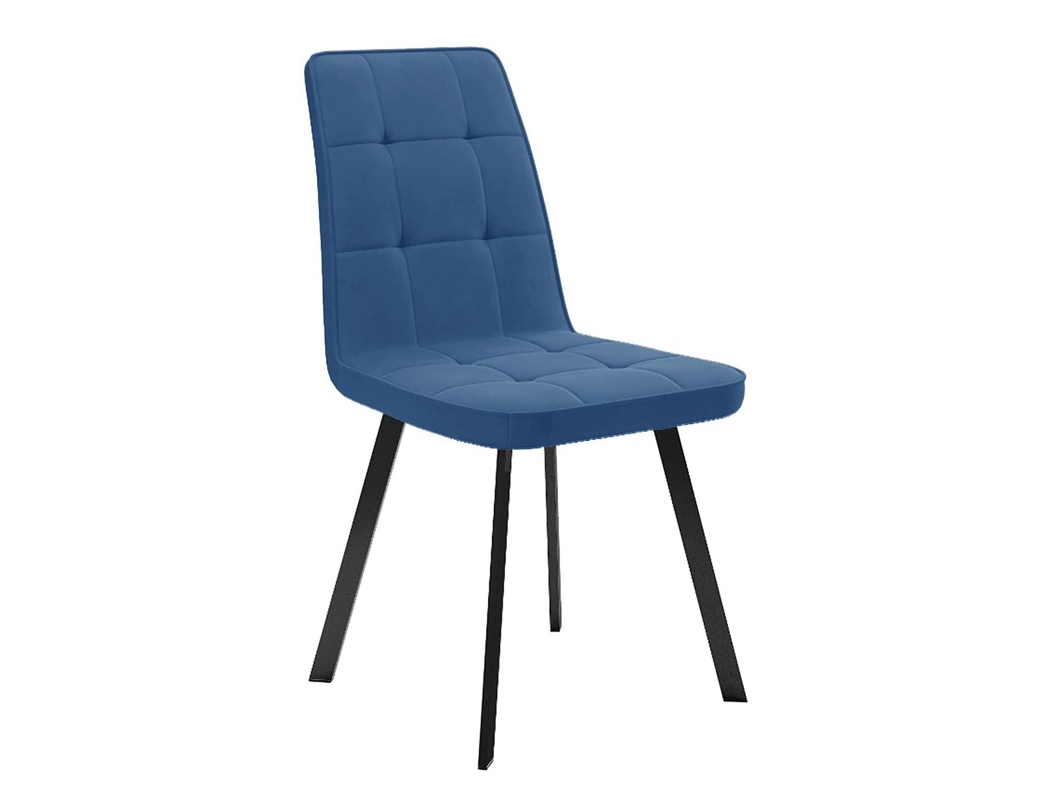 Стул DikLine 207 B8 BLUE  /ножки черные Синий, Металл