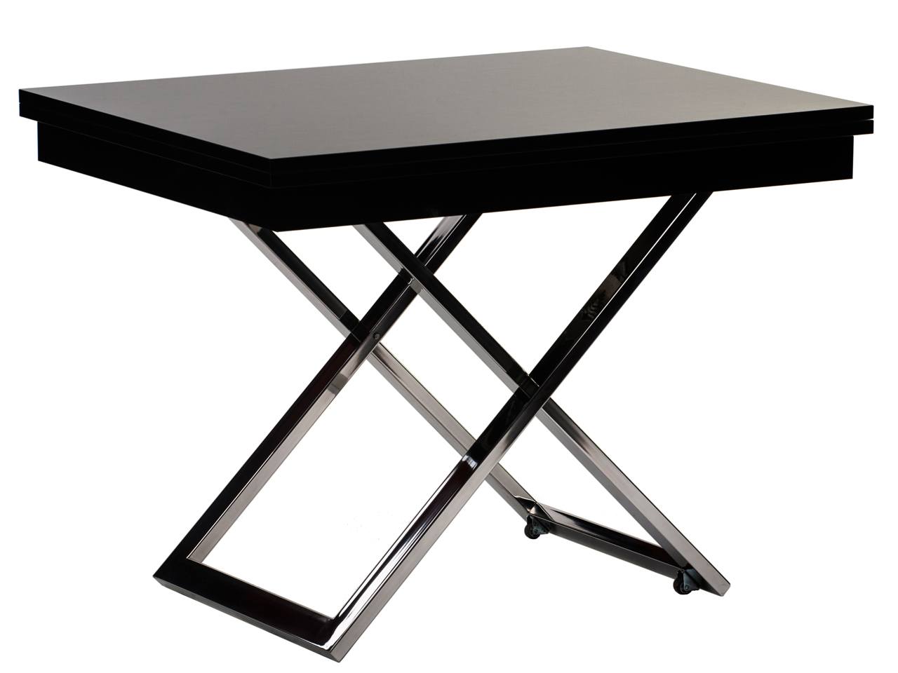 Стол трансформер Cross Черный, ЛДСП стол трансформер cross коричневый темный лдсп