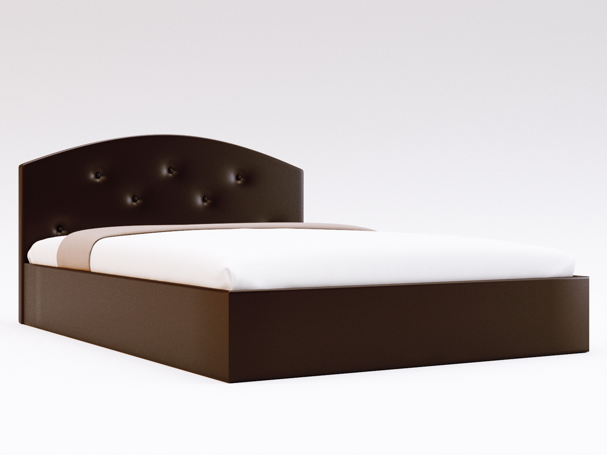 Кровать Лацио (160х200) Венге, ДСП, МДФ кровать милана 160х200 коричневый темный коричневый мдф лдсп