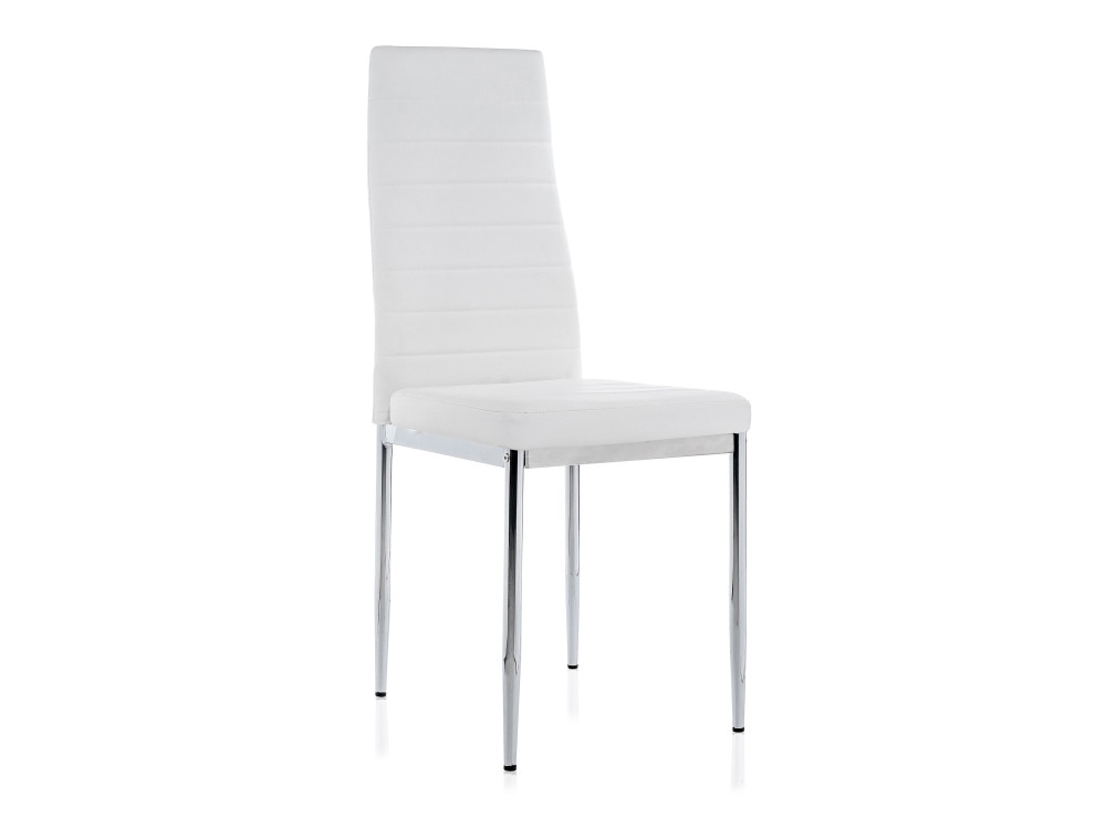 DC2-001 white Стул Серый, Хромированный металл dc2 001 beige стул серый хромированный металл