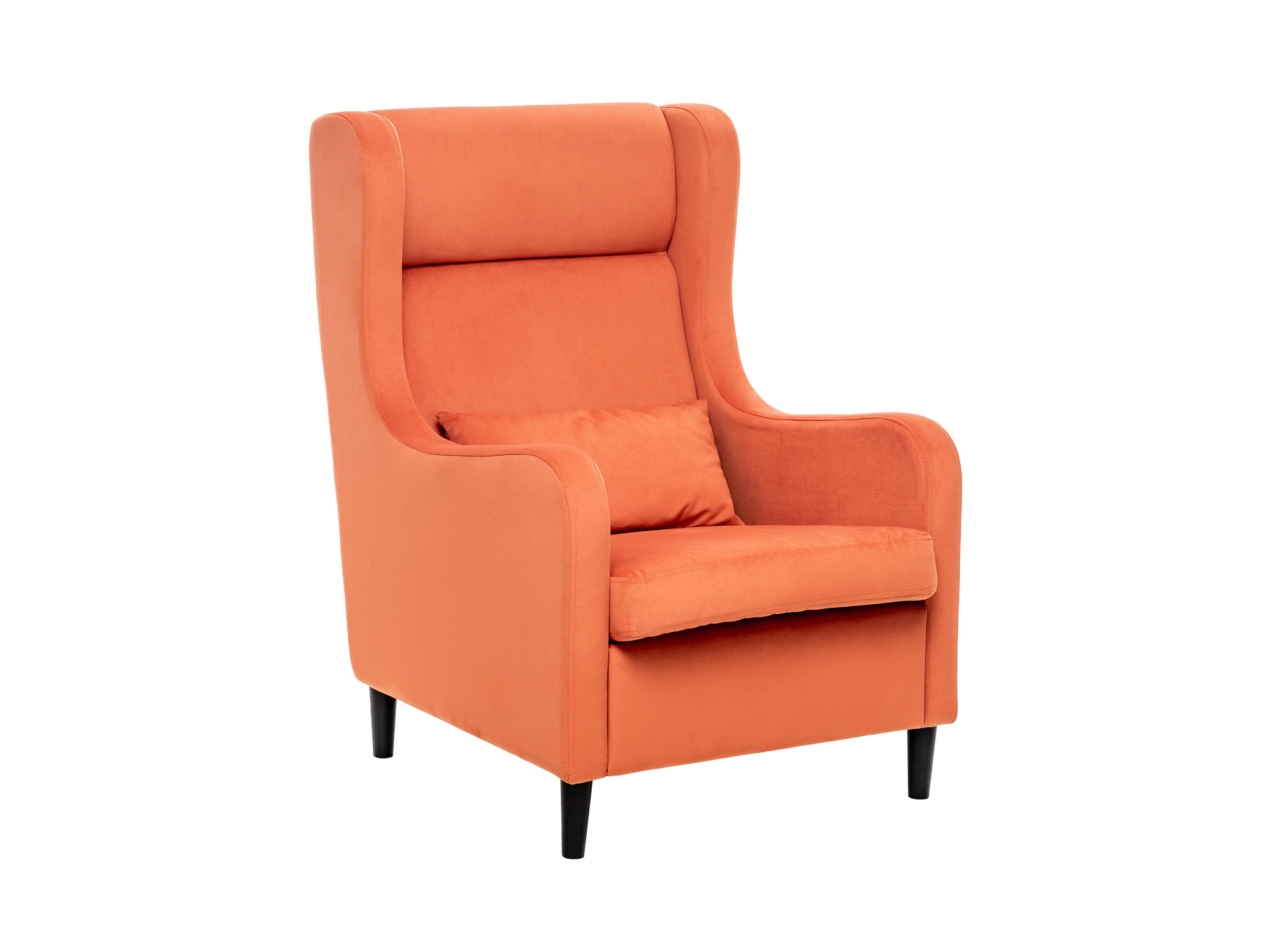 Кресло Leset Хилтон MebelVia V39 оранжевый, Ткань Велюр, Берёзовая фанера кресло хилтон сканди грей mebelvia натуральный бук рогожка массив бука