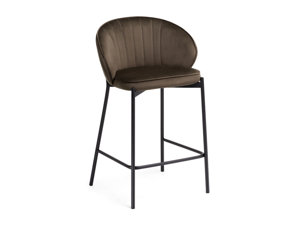 Нейл шоколадный / черный Барный стул Черный, Металл барный стул касл wx 2916 коричневый