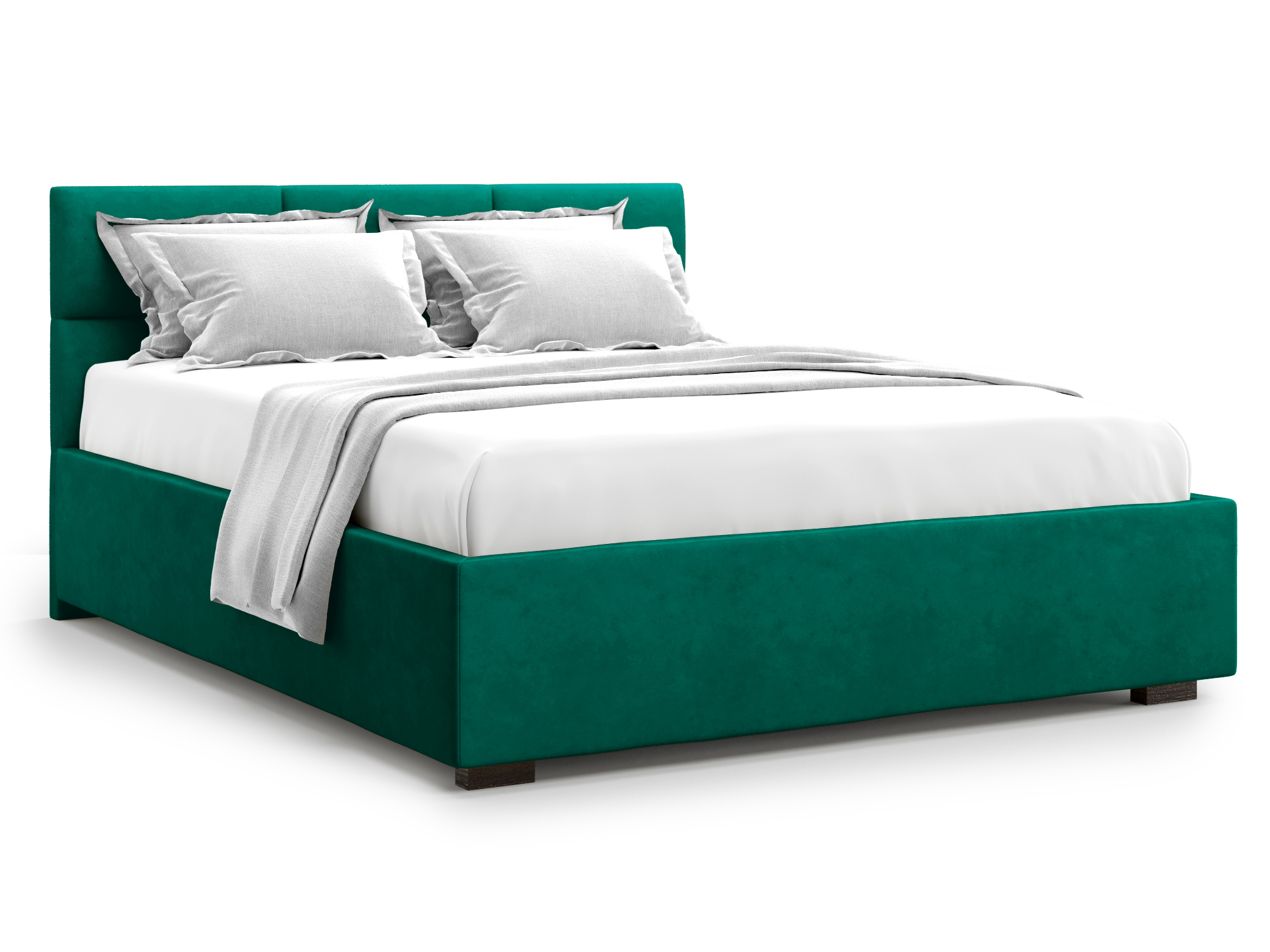 Кровать с ПМ Bolsena (140х200) Зеленый, ДСП кровать пантеон с пм 170×210 см эко деревянный каркас 1 ящик велюр цвет велутто 51