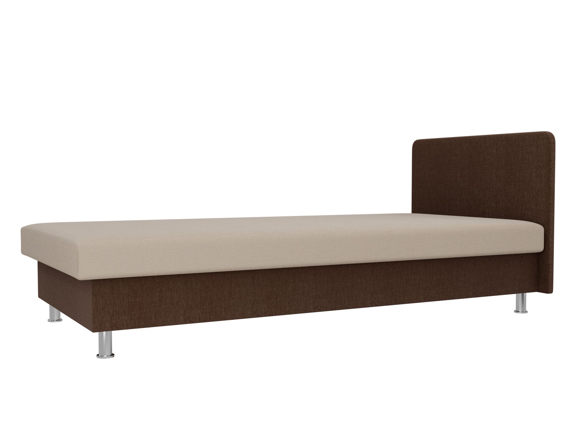 Кровать Мальта (80х200) Бежевый, Коричневый, ЛДСП кровать мальта 80х200 коричневый бежевый лдсп