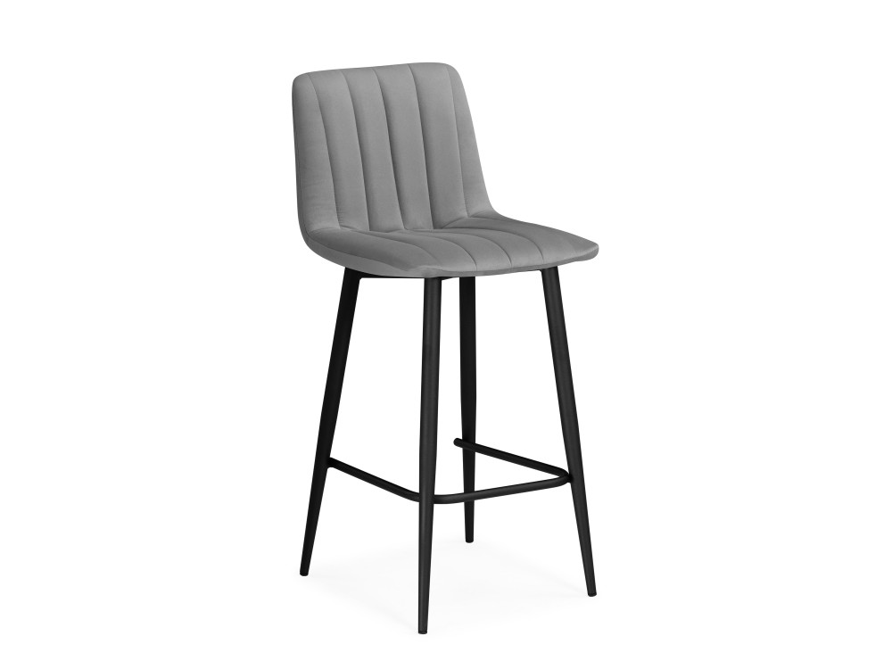 барный стул севилья из пластика арт lcaz6049 цвет темно серый Дани темно-серый / черный Барный стул Черный, Металл