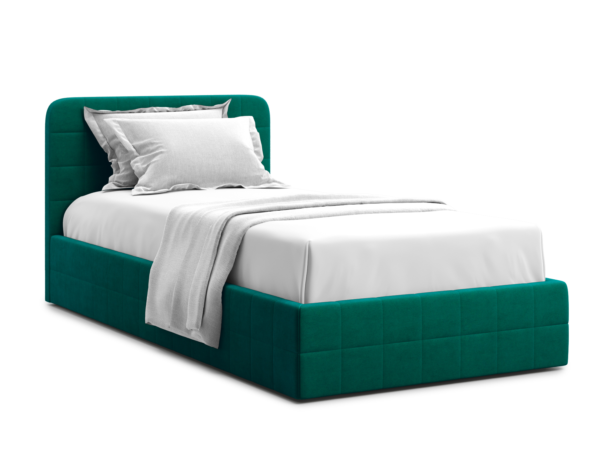 Кровать Adda 90 Velutto 33 Зеленый, Массив, ДСП кровать adda 90 velutto 26 синий массив дсп