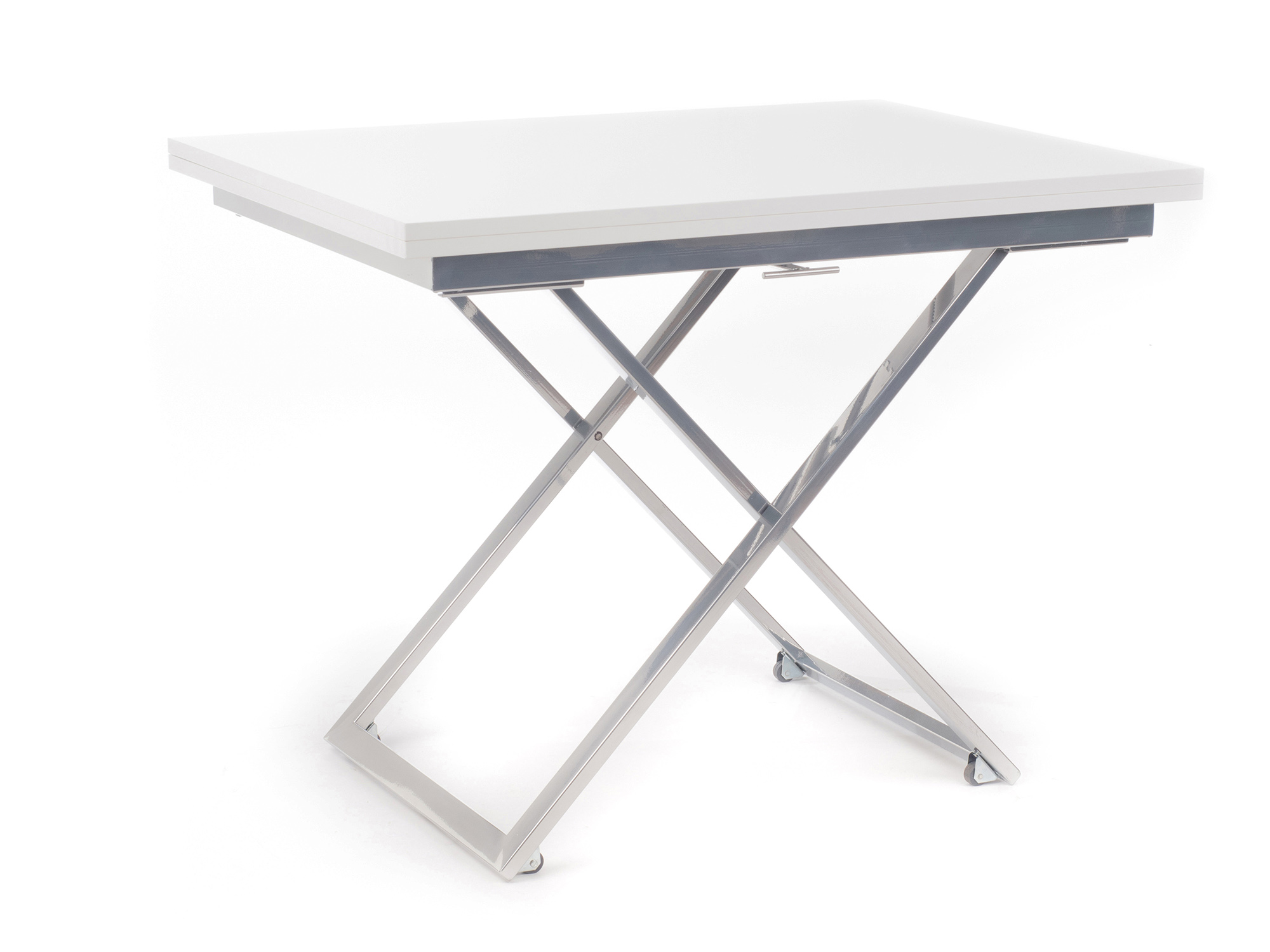 Стол-трансформер Compact Белый, Суперглянцевая плита стол трансформер compact бежевый суперглянцевая плита