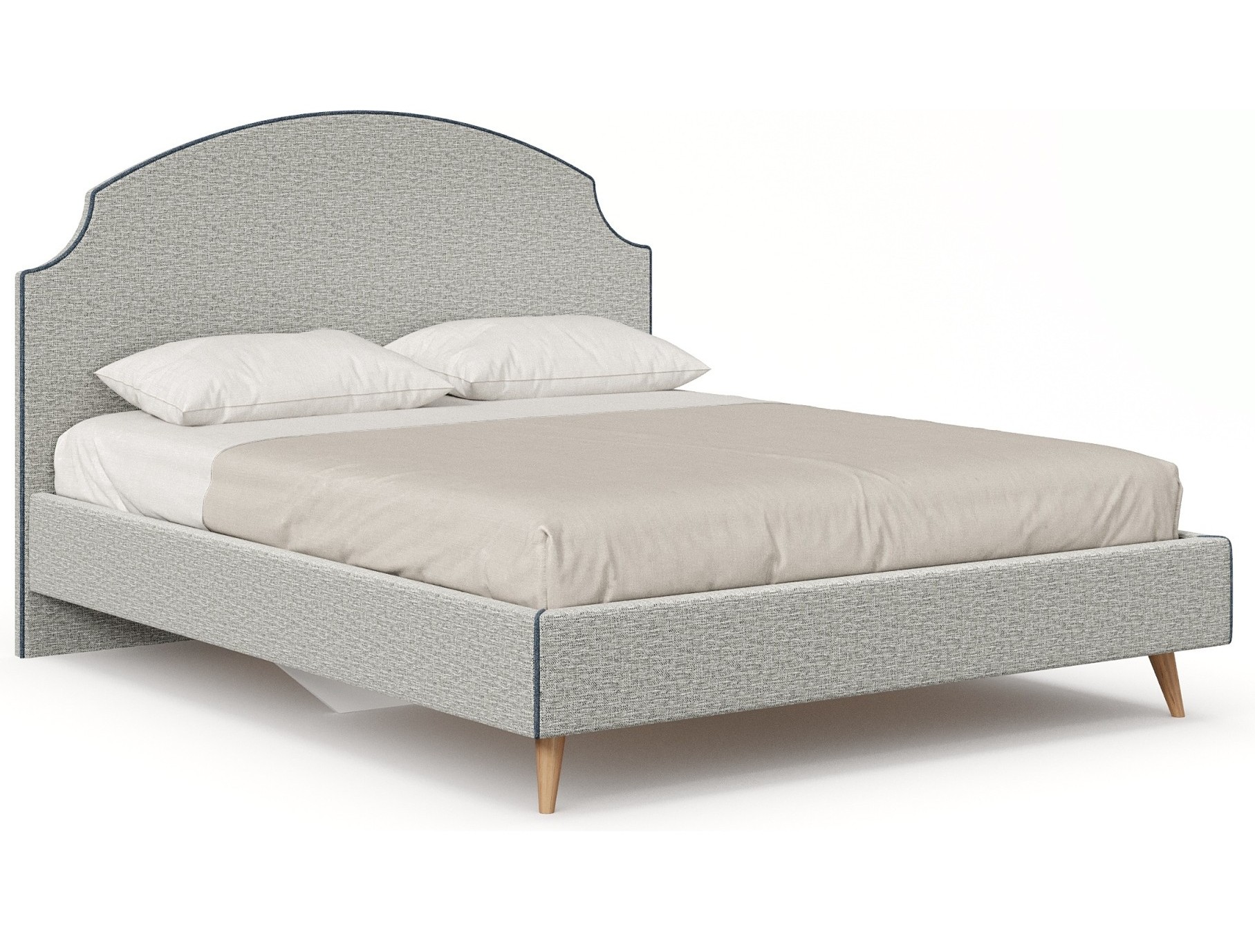 Карен Кровать 1600 с кроватным основанием (Светло-серый/Синий) кровать supreme air flow надувная светло серый