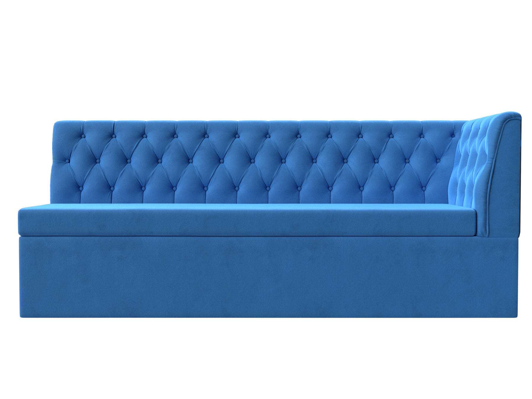 Кухонный диван Маркиз Правый Голубой, ЛДСП кухонный диван маркиз правый бордовый лдсп
