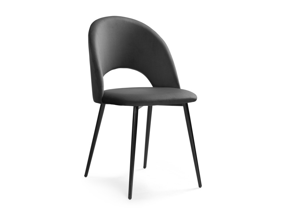 Ирре графитовый / черный глянец Стул Dark grey, Окрашенный металл стул ирре светло серый 464204