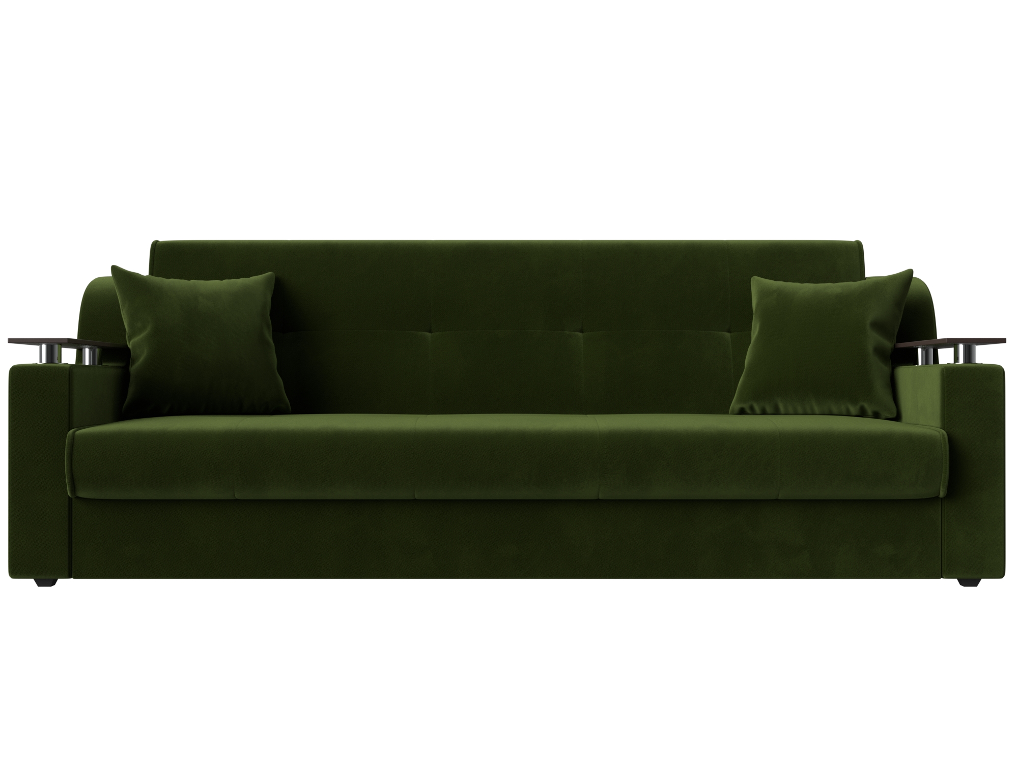 диван кровать сенатор е зеленый велюр Диван Сенатор (115х180) MebelVia Зеленый, Микровельвет, ЛДСП, Брус