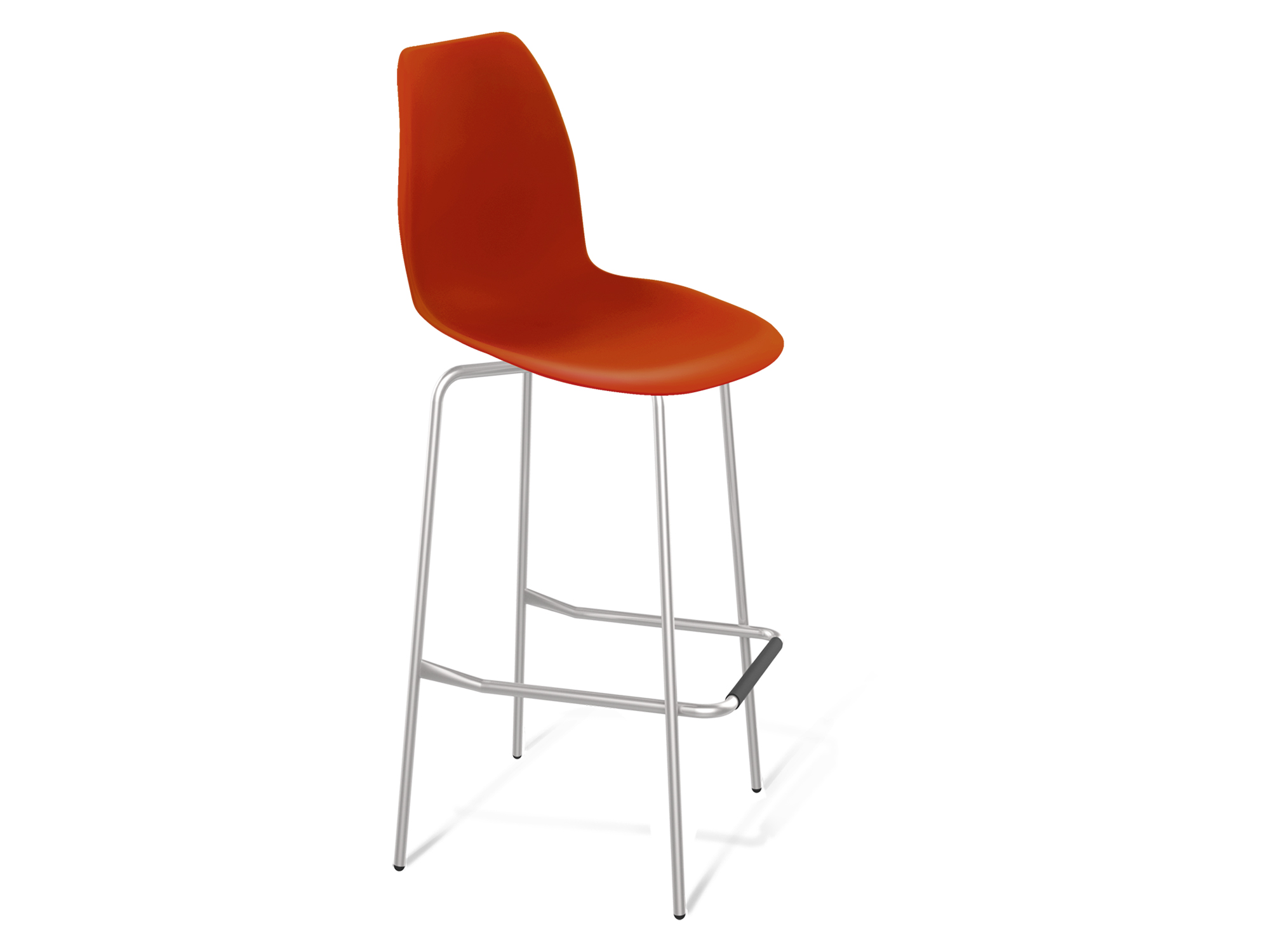 Стул барный SHT-S29 Красный, Пластик стул барный sht s48 комплект из 2 шт черный металл