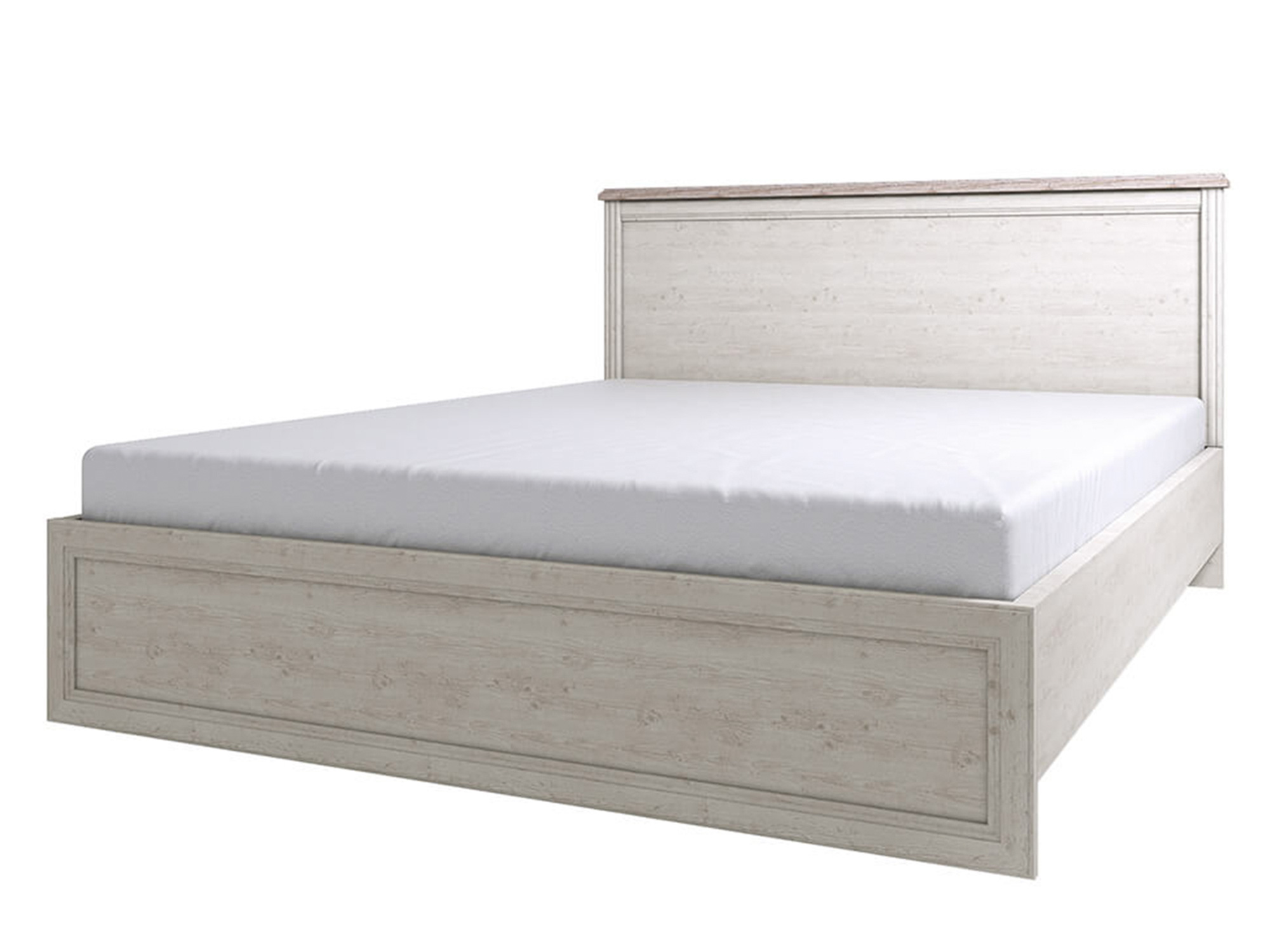 Кровать с ПМ Monako (160x200) Сосна Винтаж, , ЛДСП кровать monako 180x200 monako в цвете сосна винтаж