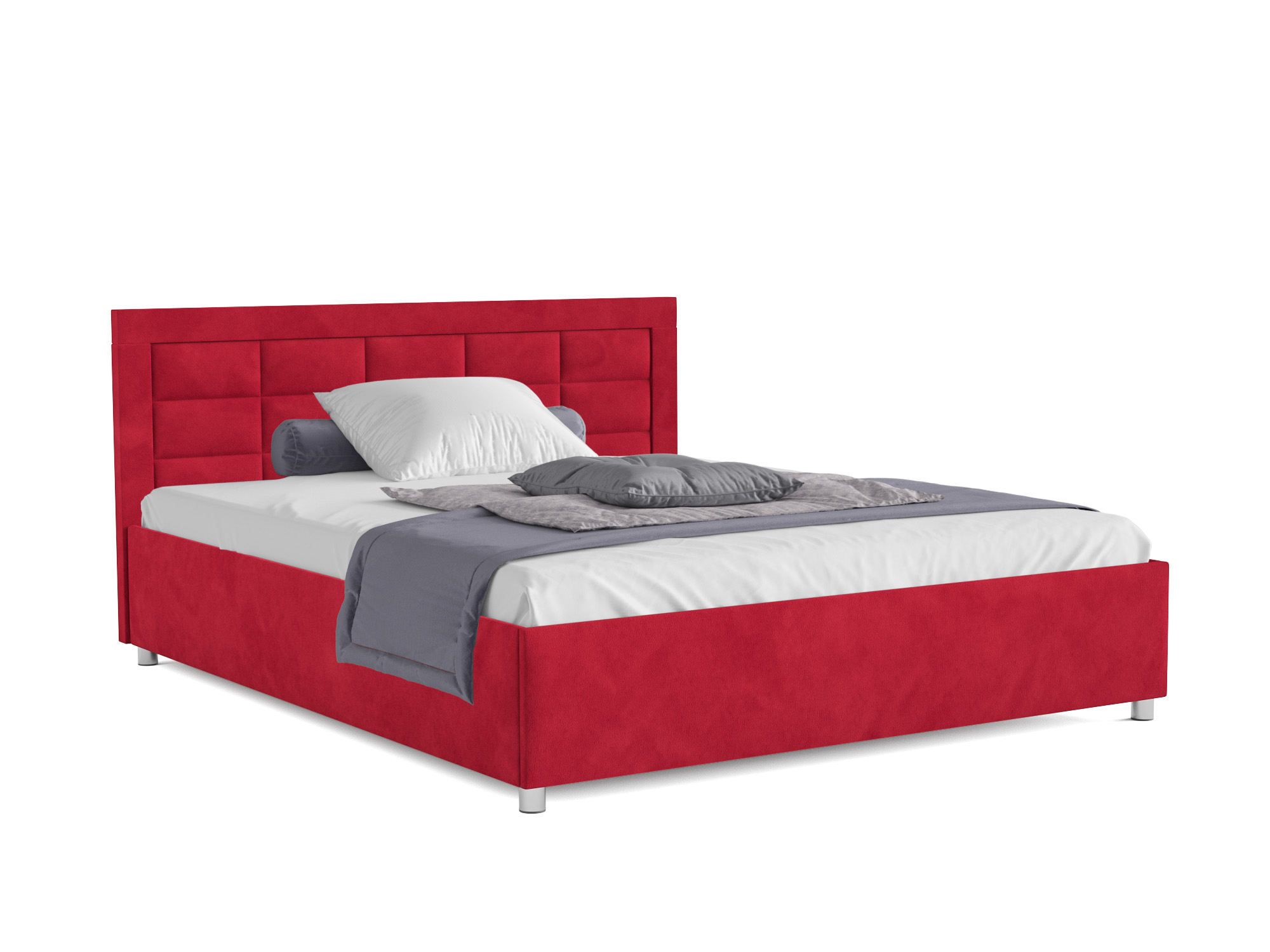 Кровать Версаль (160х190) Красный, ДСП, Брус сосны кровать версаль 160х190 бежевый дсп брус сосны