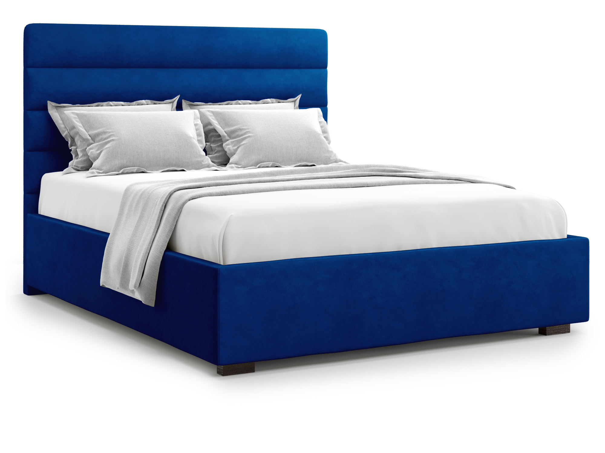 Кровать с ПМ Karezza (160х200) Синий, ДСП