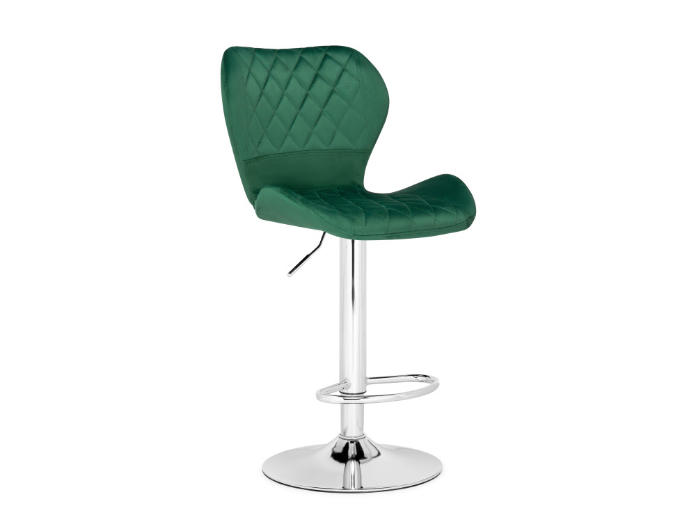 Porch green / chrome Барный стул Серый, Металл