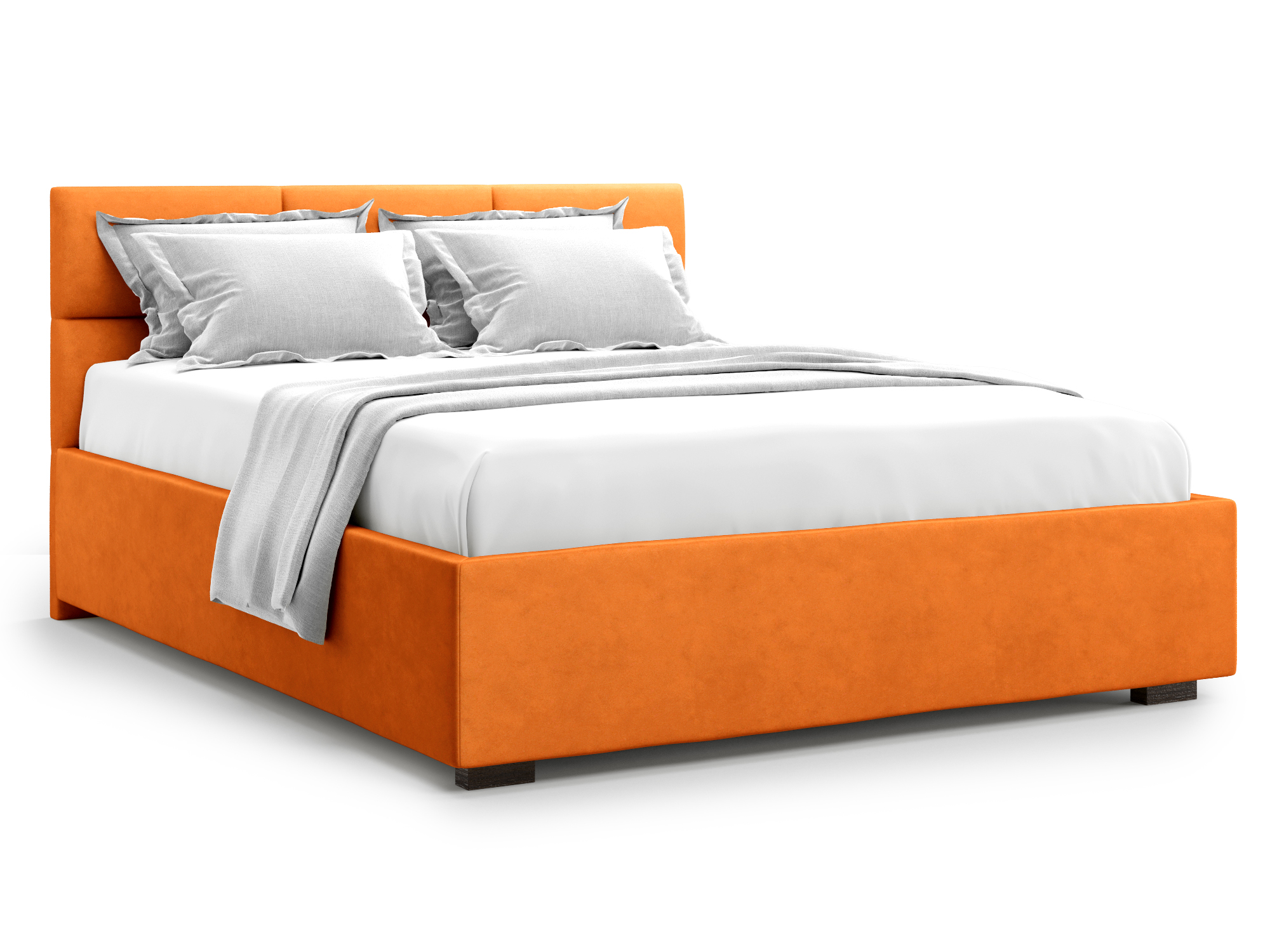 кровать с пм bolsena 160х200 серый дсп Кровать с ПМ Bolsena (160х200) Оранжевый, ДСП