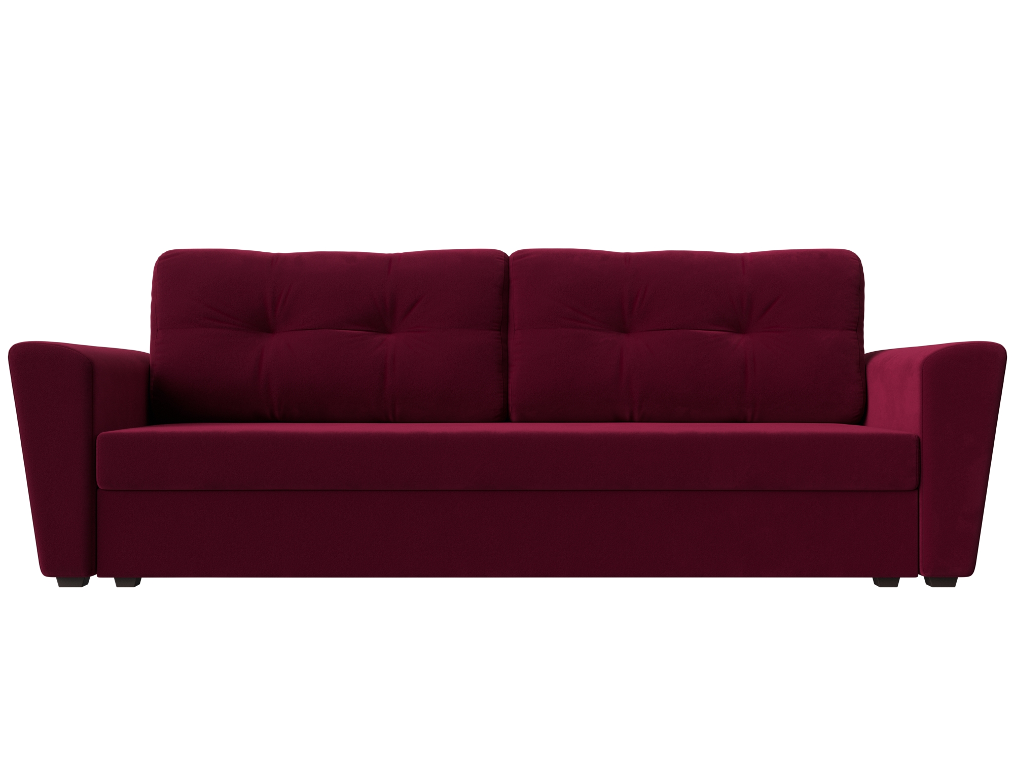 Диван Амстердам MebelVia Красный, Микровельвет, ЛДСП диван еврокнижка мебелико европа микровельвет красный