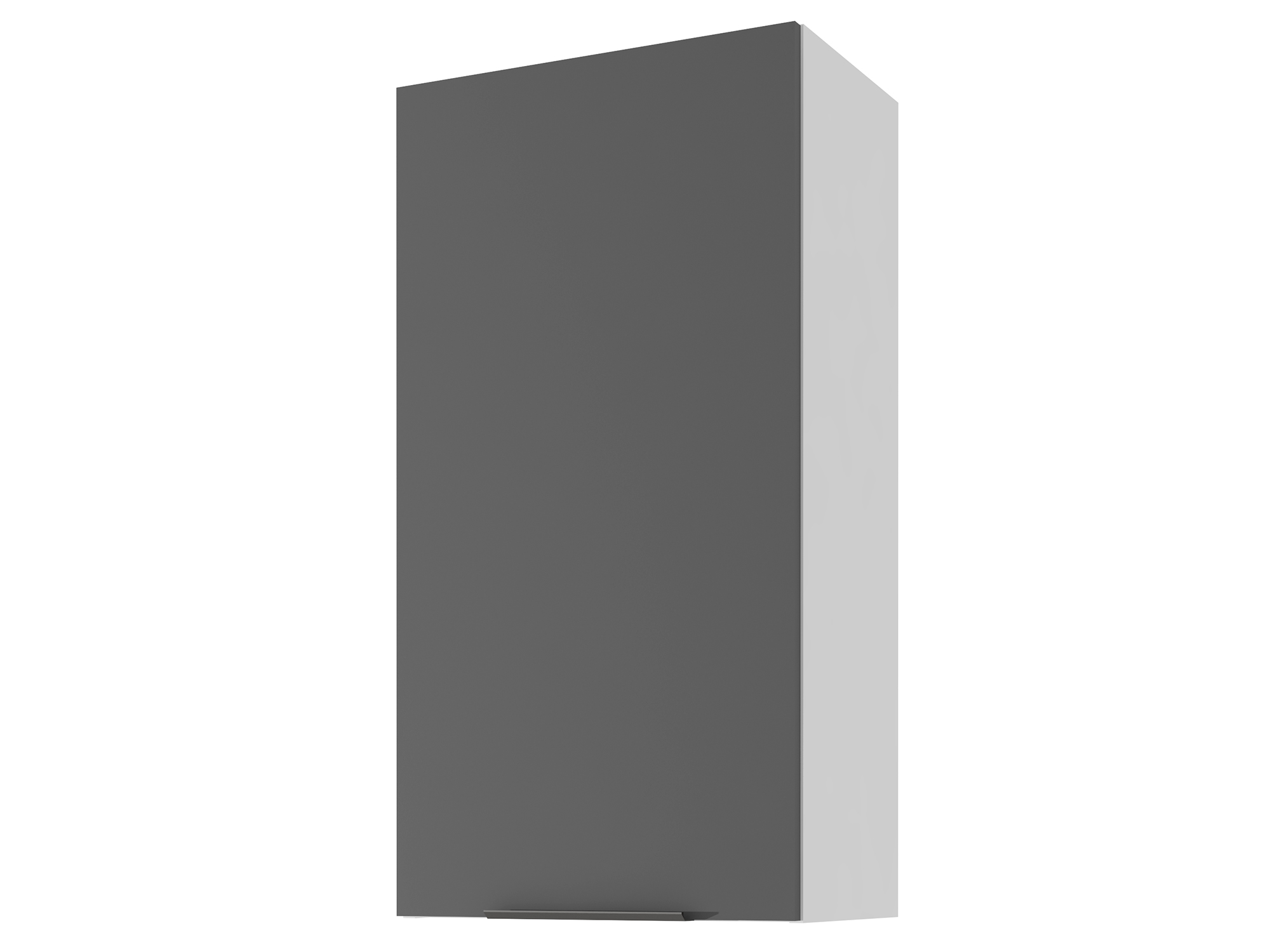 Шкаф навесной 50 х 96 см Калипсо Черный графит, Черный, , Белый, ЛДСП