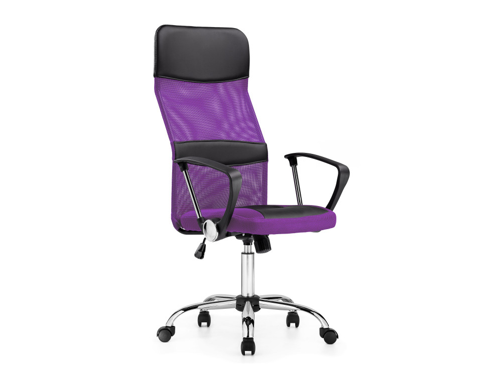 цена Arano фиолетовое Компьютерное кресло MebelVia Фиолетовый, Ткань, Пластик, Хромированный металл