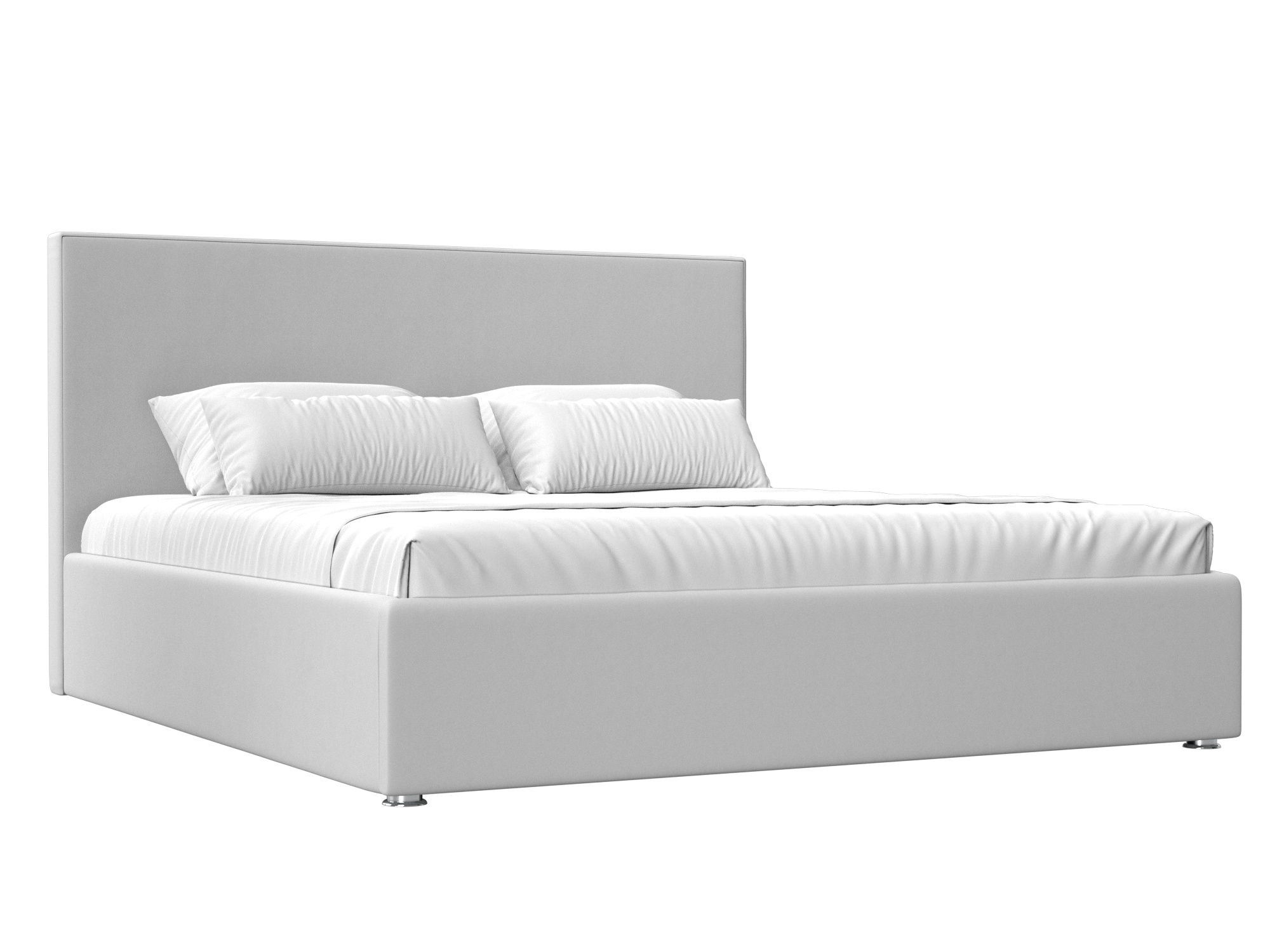 Кровать Кариба (160х200) Белый, ЛДСП кровать кариба 180 коричневый экокожа